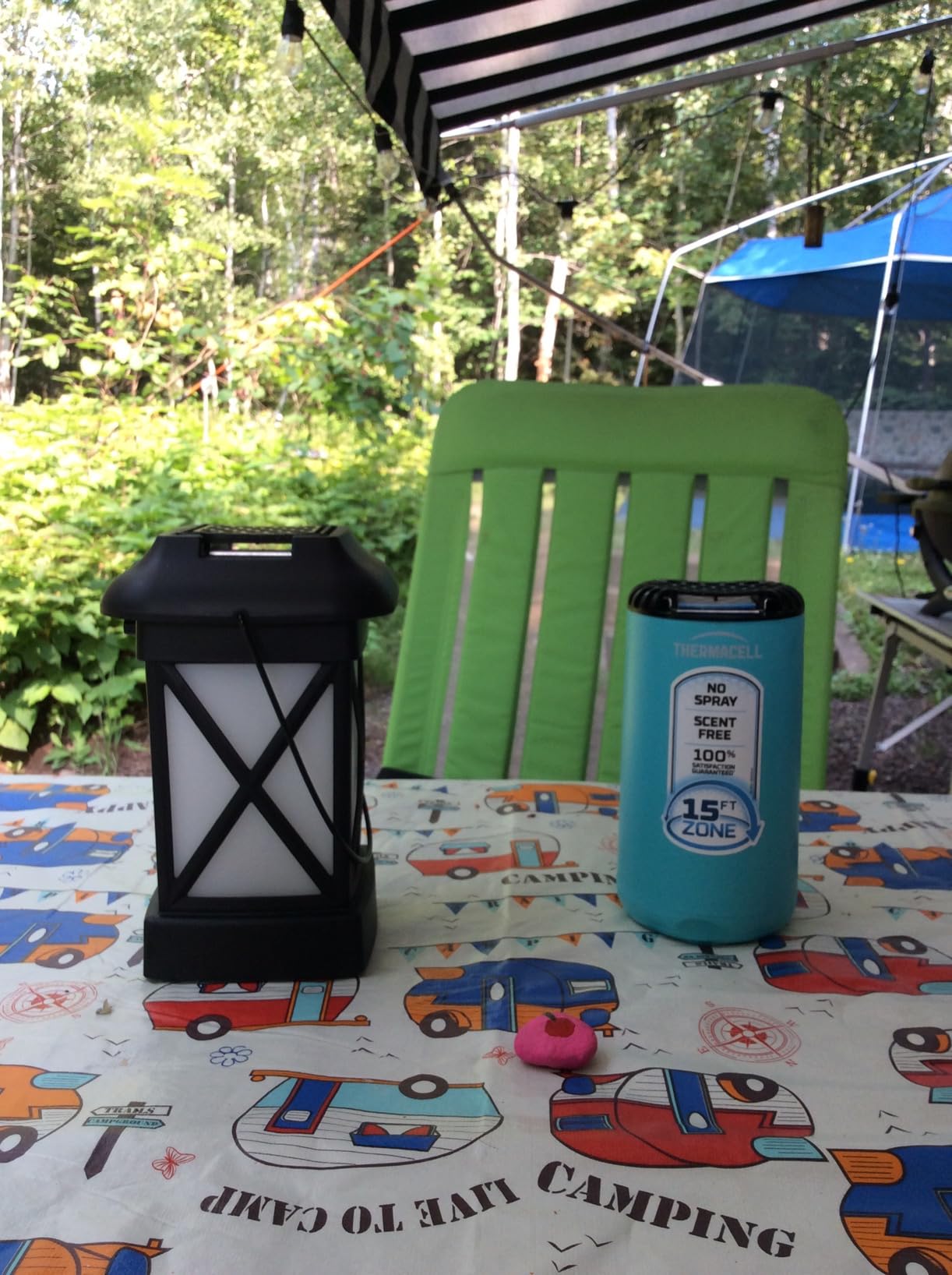 Thermacell Mosquito Repellent Lantern; No Spray Mosquito Repellent For Patios; Includes 12-Hours of Protection; Scent-Free, No Flame Citronella Candle Alternative customer photo 2