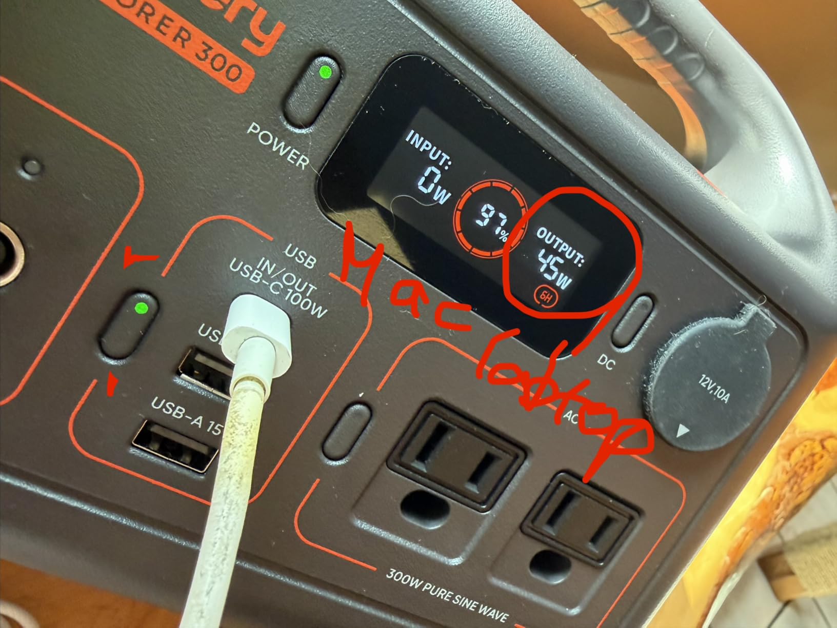 Jackery Explorer 300 Portable Power Station, 292Wh Backup LiFePO4 Battery, Solar Generator for Outdoors, Camping, Travel, Hunting, Blackout customer photo 1