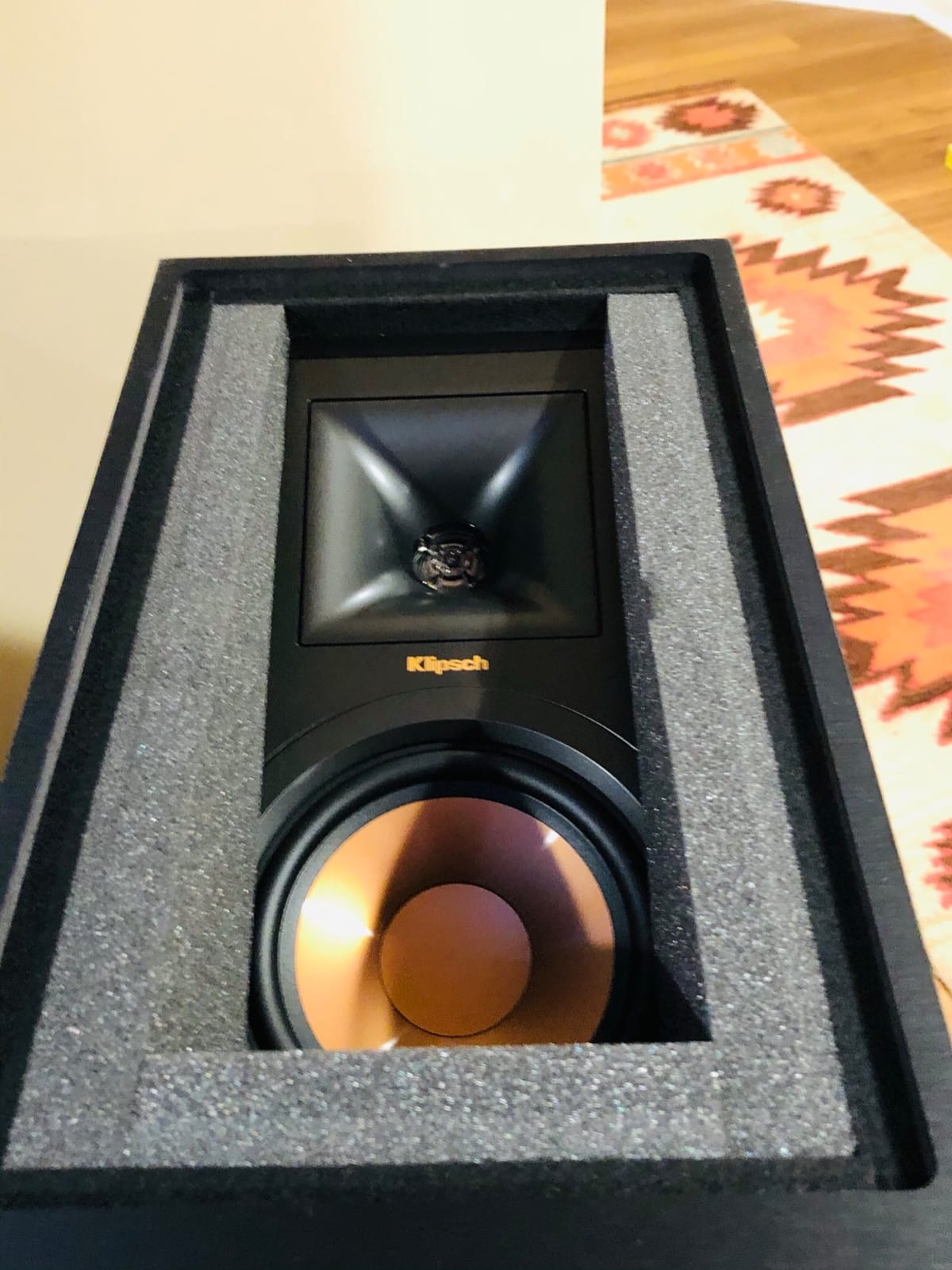 Klipsch Reference R-26FA Floorstanding Speaker, Black, Pair - Dolby Atmos customer photo 1