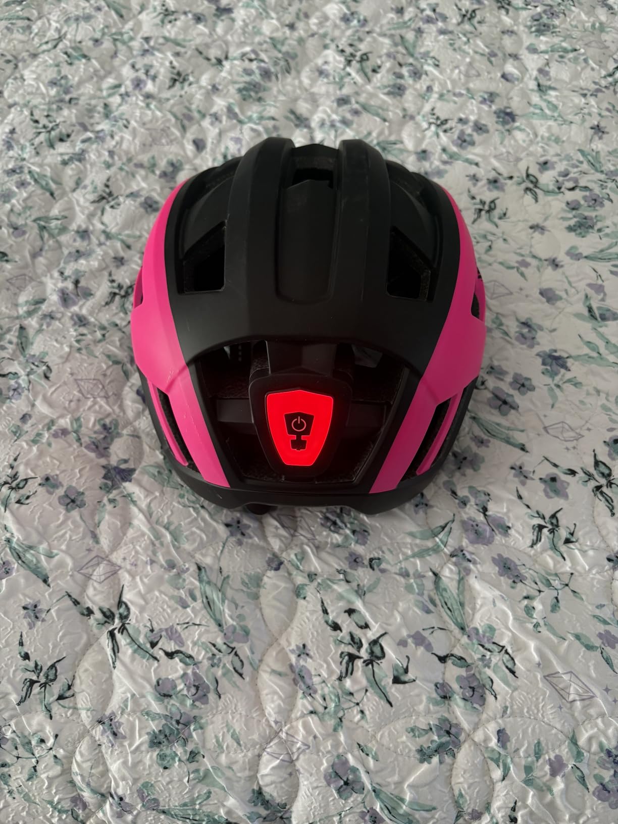 Adult-Men-Women Bike Helmet with Light - Mountain Road Bicycle Helmet with Replacement Pads & Detachable Visor customer photo 1