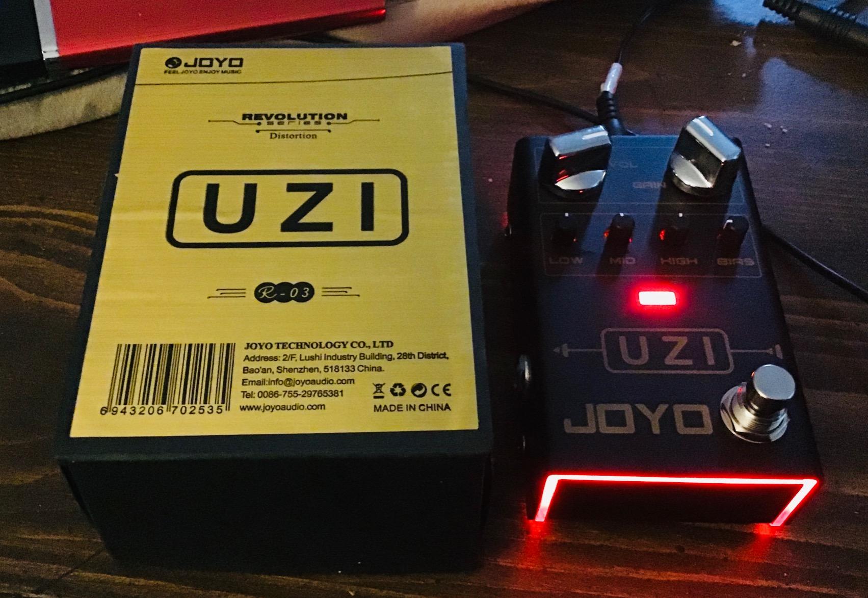 JOYO High-Gain Distortion Guitar Pedal, American & British Voicing via Bias Knob with 3-Band EQ & Dynamic Balance, True Bypass (UZI R-03) customer photo 1