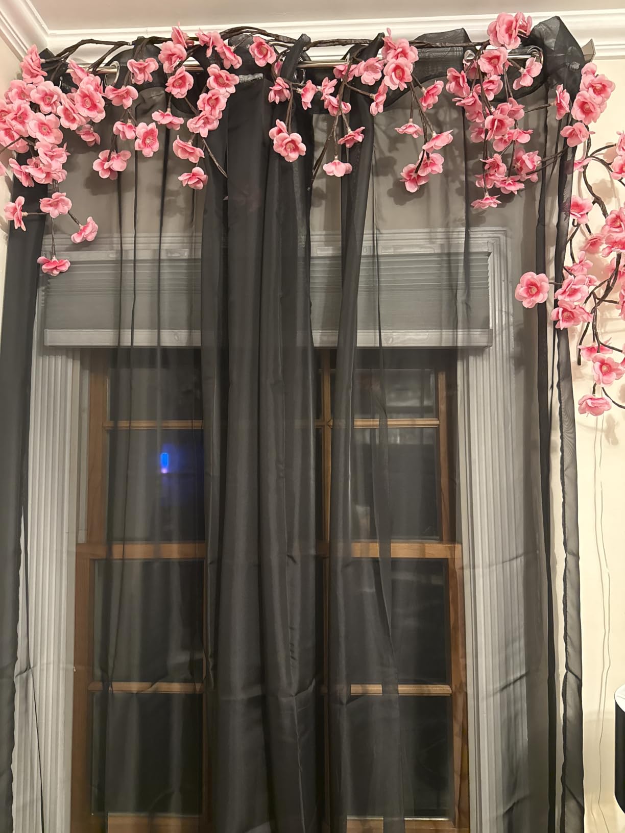 NICETOWN Voile White Sheer Curtains for Bedroom - Grommet Light Filtering Elegant Panels Lightweight & Breathable Window Treatments for Living Room, W54 x L90, 1 Pair customer photo 2