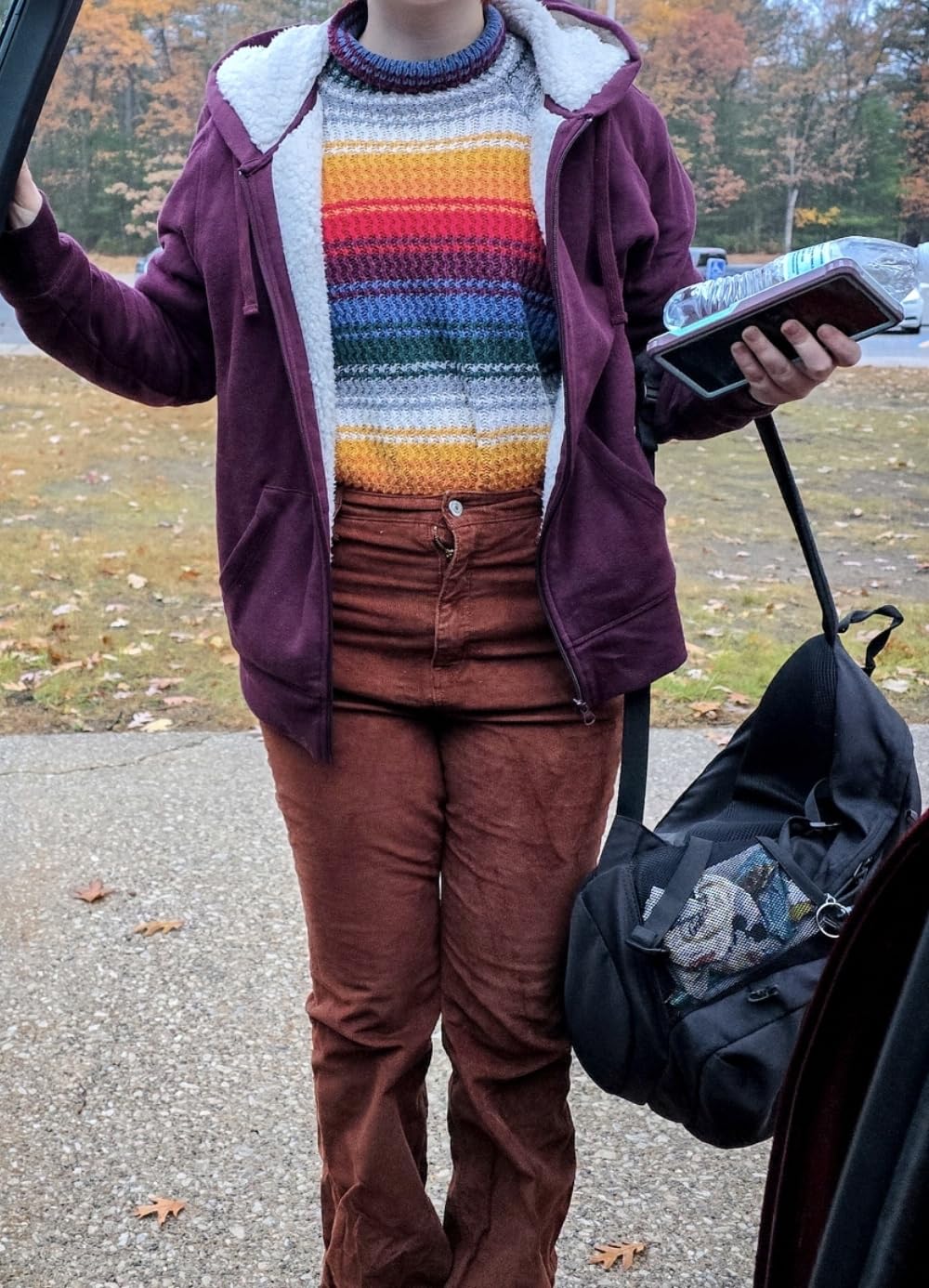 Amazon Essentials Women's Sherpa-Lined Fleece Full-Zip Hooded Jacket with Drawstring (Available in Plus Size) customer photo 2