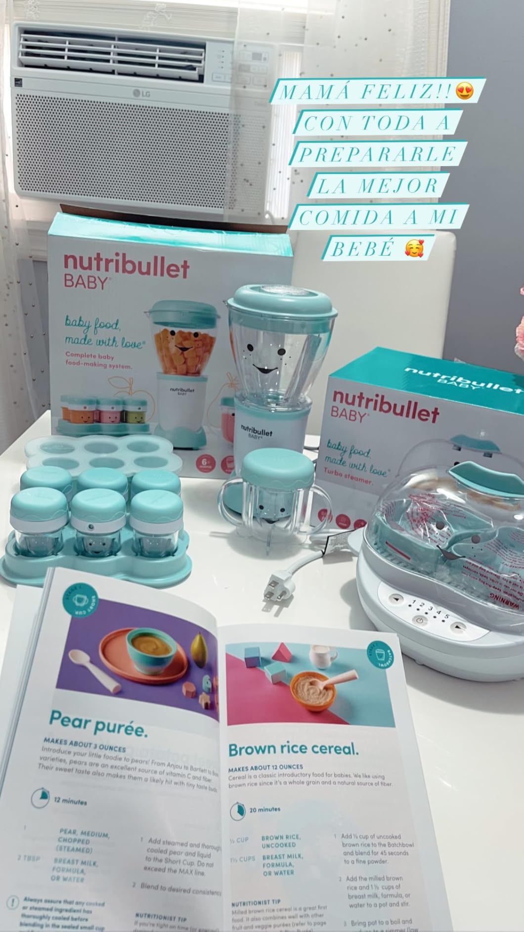 NutriBullet NBY-50100 Baby Complete Food-Making System, 32-Oz, White, Blue, Clear customer photo 2