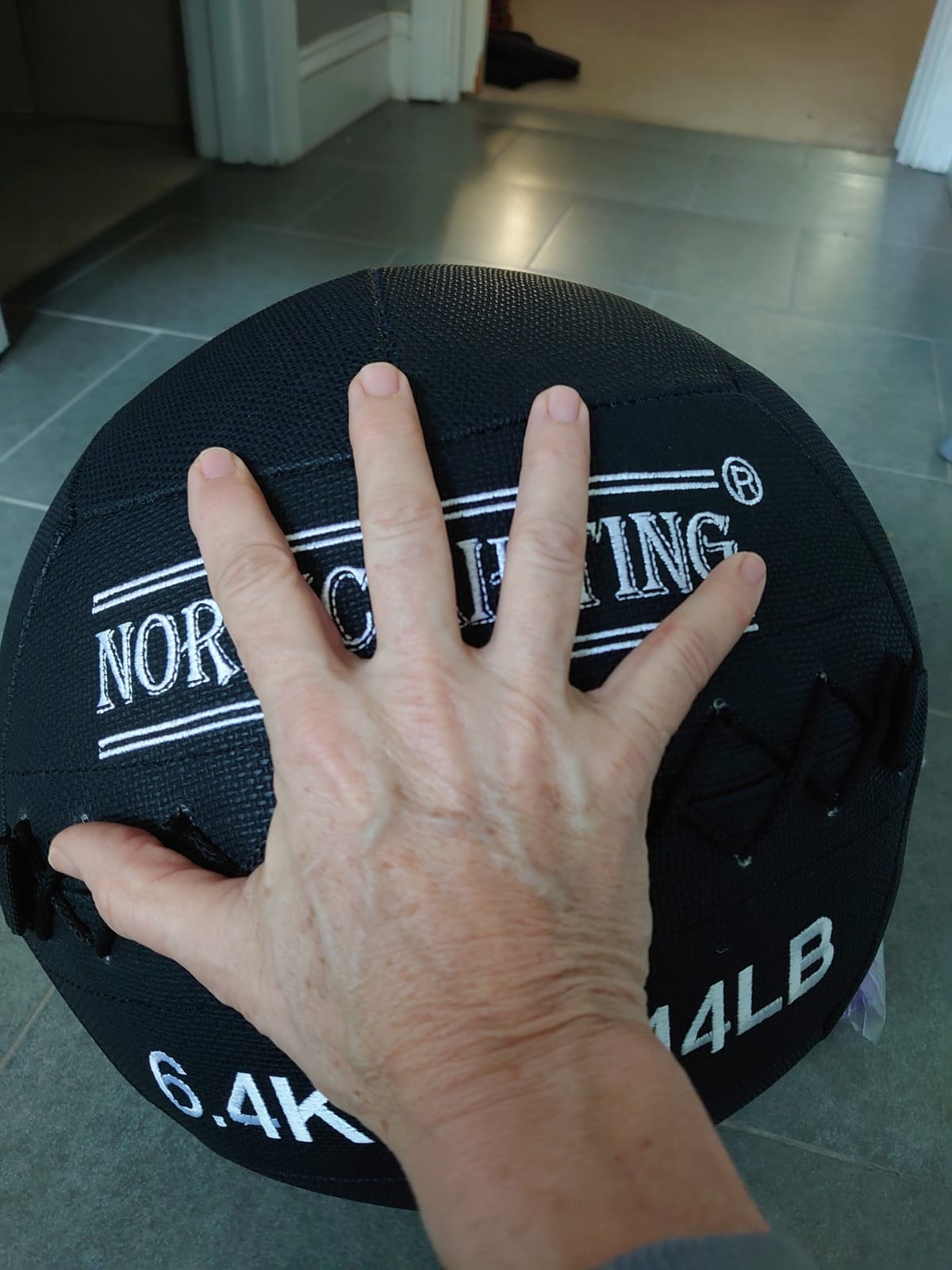 Nordic Lifting Wall Ball for Gym, Cross-Training, & Fitness Race | Strength Training Medicine Ball for Fitness Racing, Competition Prep, Endurance Workouts, Squat Throws & Wall Ball Shots customer photo 2