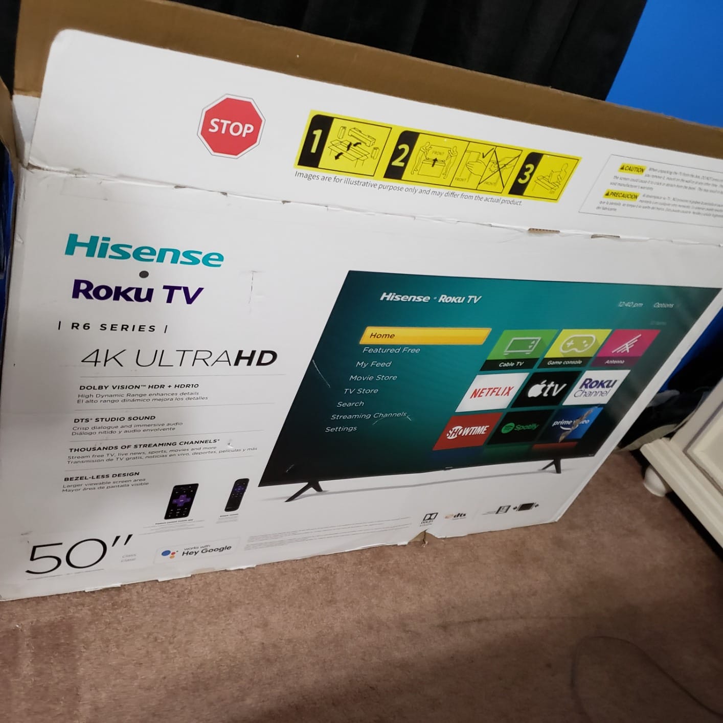 Hisense 43-Inch Class R6090G Roku 4K UHD Smart TV with Alexa Compatibility (43R6090G, 2020 Model) customer photo 1
