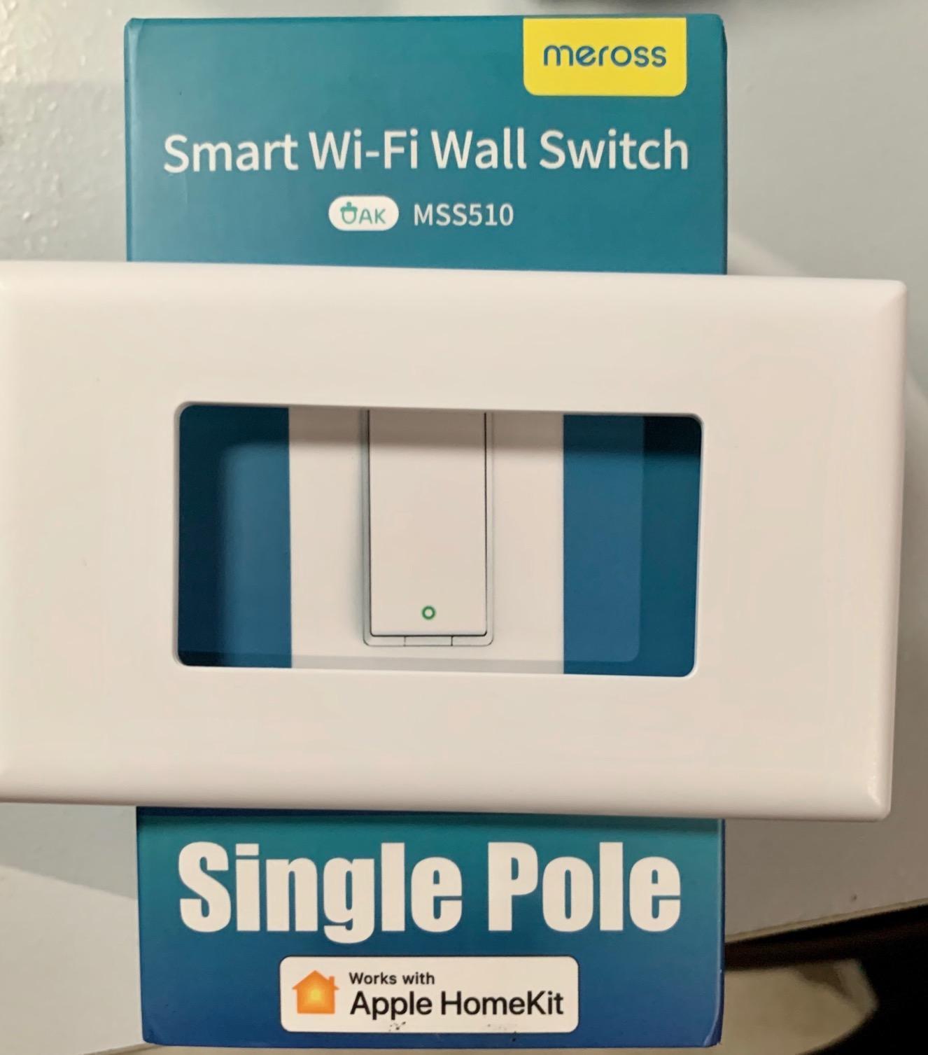 meross Smart Light Switch Single Pole, Supports HomeKit, Wi-Fi Light Switch | 1 Pack, Voice & Remote Control, Schedule, Supports Apple HomeKit, Siri, Alexa, Google Assistant & SmartThings, 2.4GHz Wi-Fi customer photo 1