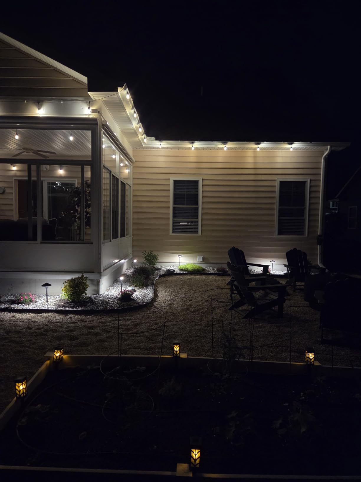 Svater Outdoor String Lights 105 FT Outside Waterproof Commercial Grade ETL | Patio Lighting with Shatterproof E26 S14 LED Dimmable Edison Bulbs, Hanging Strand for Bistro Cafe Backyard Warm White customer photo 2