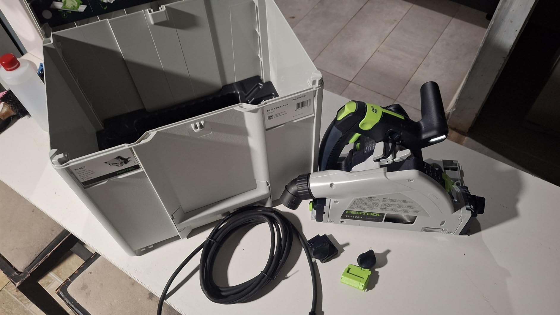 Festool Plunge-Cut Track Saw TS 55 FEQ-F-Plus-FS with 55-Inch (1400mm) Guide Rail customer photo 1
