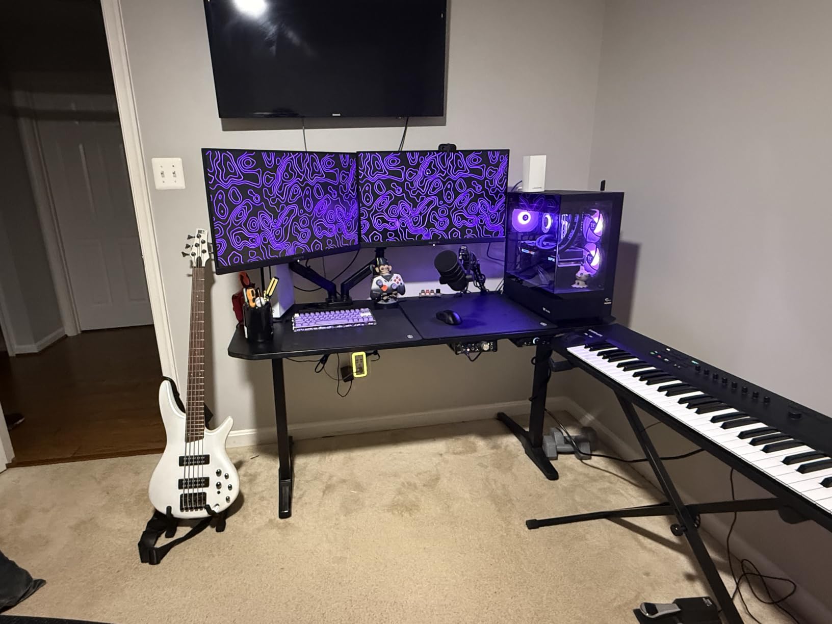 VIVO Under Desk 17 inch Cable Management Tray, Power Strip Holder, Cord Organizer, Wire Tamer for Office and Home, Black, DESK-AC06-1C customer photo 2
