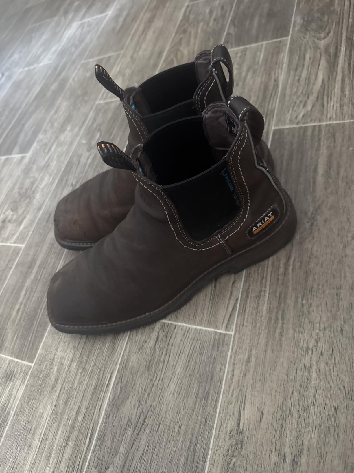 ARIAT Work Groundbreaker Chelsea Wide Square Toe Waterproof Steel Toe customer photo 1