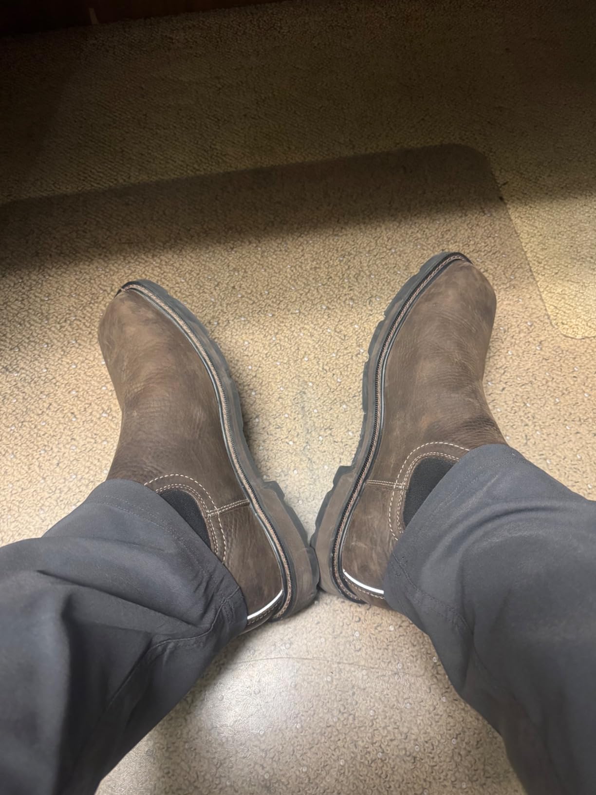 ARIAT Work Groundbreaker Chelsea Wide Square Toe Waterproof Steel Toe customer photo 2