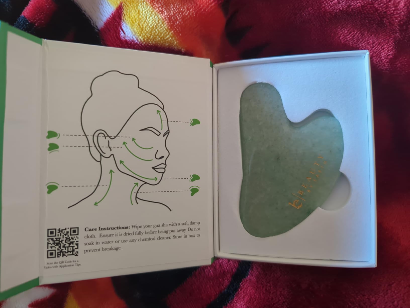 Jade Gua Sha Facial Tools - Depuffer & Massager Tool for Lymphatic Drainage | Jawline Sculpting, Gift Set Guasha Tool for Face, Eye Depuffer Skin Care Tools customer photo 2
