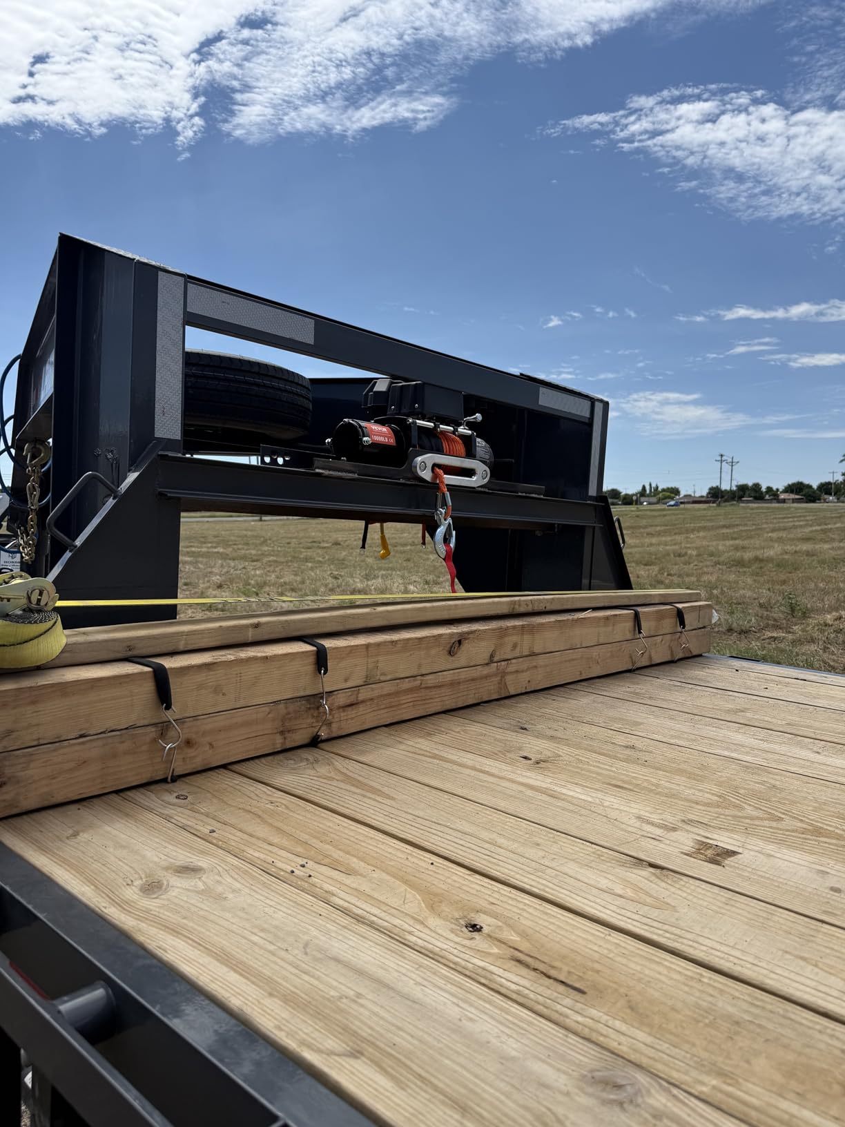 VEVOR 13,500 lb Electric, Truck Winch 12V DC 3/8 in x 80 ft Synthetic Rope Aluminum Fairlead Wireless & Wired Remote Control, 13500 lbs customer photo 2