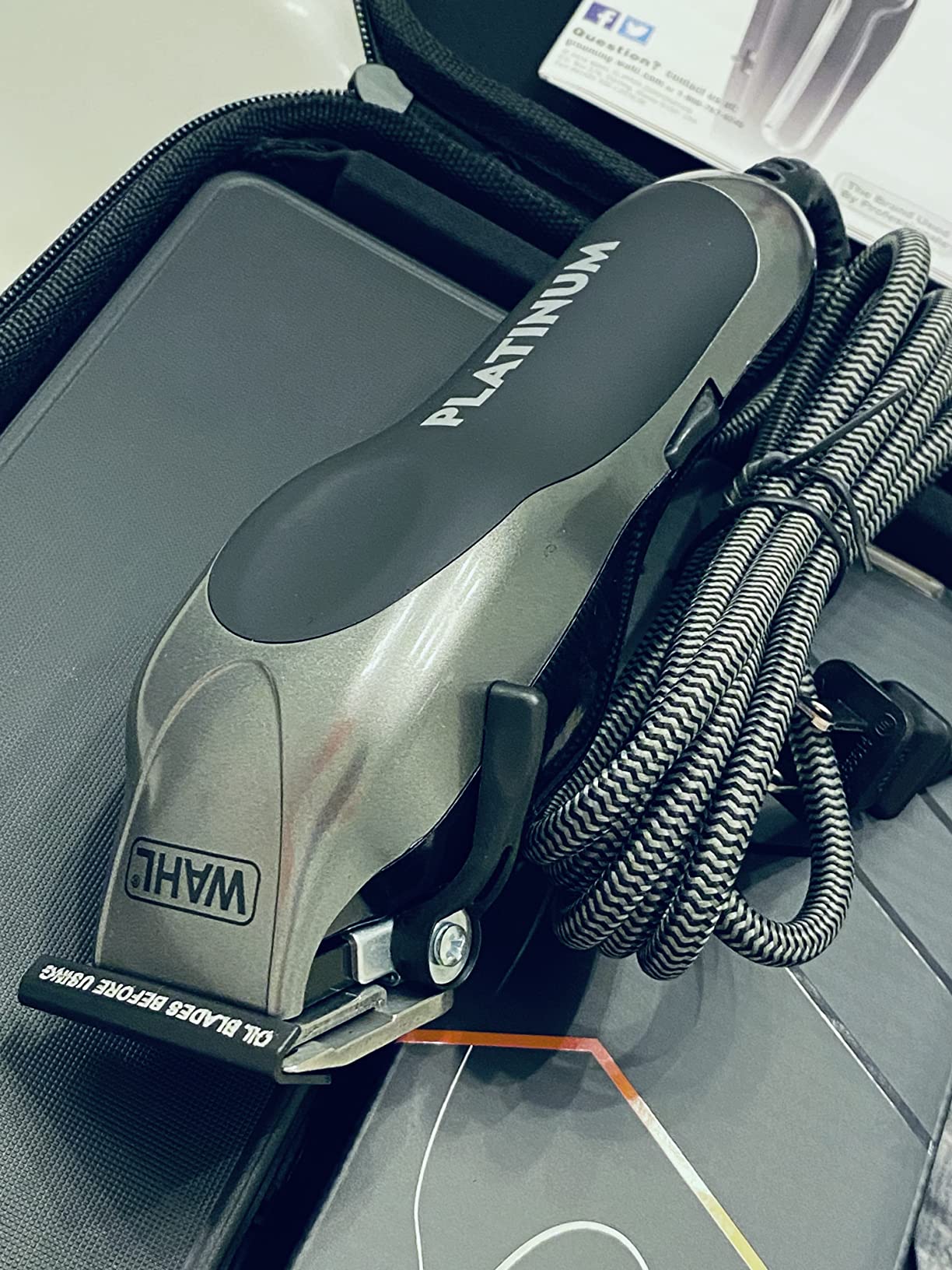 Wahl USA Pro Series Platinum Corded Hair Clipper & Corded Trimmer Kit | At Home Haircutting And Beard Touch-Up Kit With Color Coded Guide Combs For The Whole Family - Model 79804-100 customer photo 2