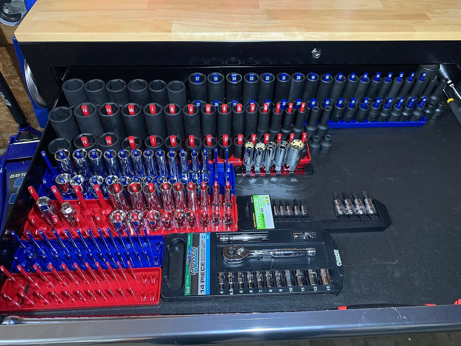 TEKTON 1/2 Inch Impact Socket Set, 87-Piece | SID92407 | (5/16 - 1-1/4 in., 8 - 32 mm), Shallow and Deep, 6-Point, Case customer photo 2
