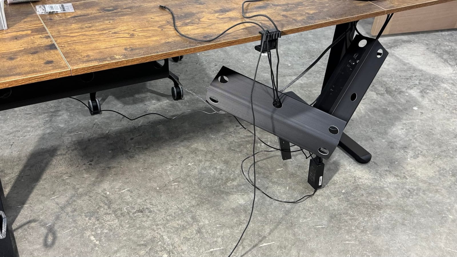 Yecaye 2 Pack Cable Management Under Desk, 31.5 in, Black | Cable Management Tray, Cord Hider, Cord Organizer, No Screw Wire Management, For Office and Home customer photo 1