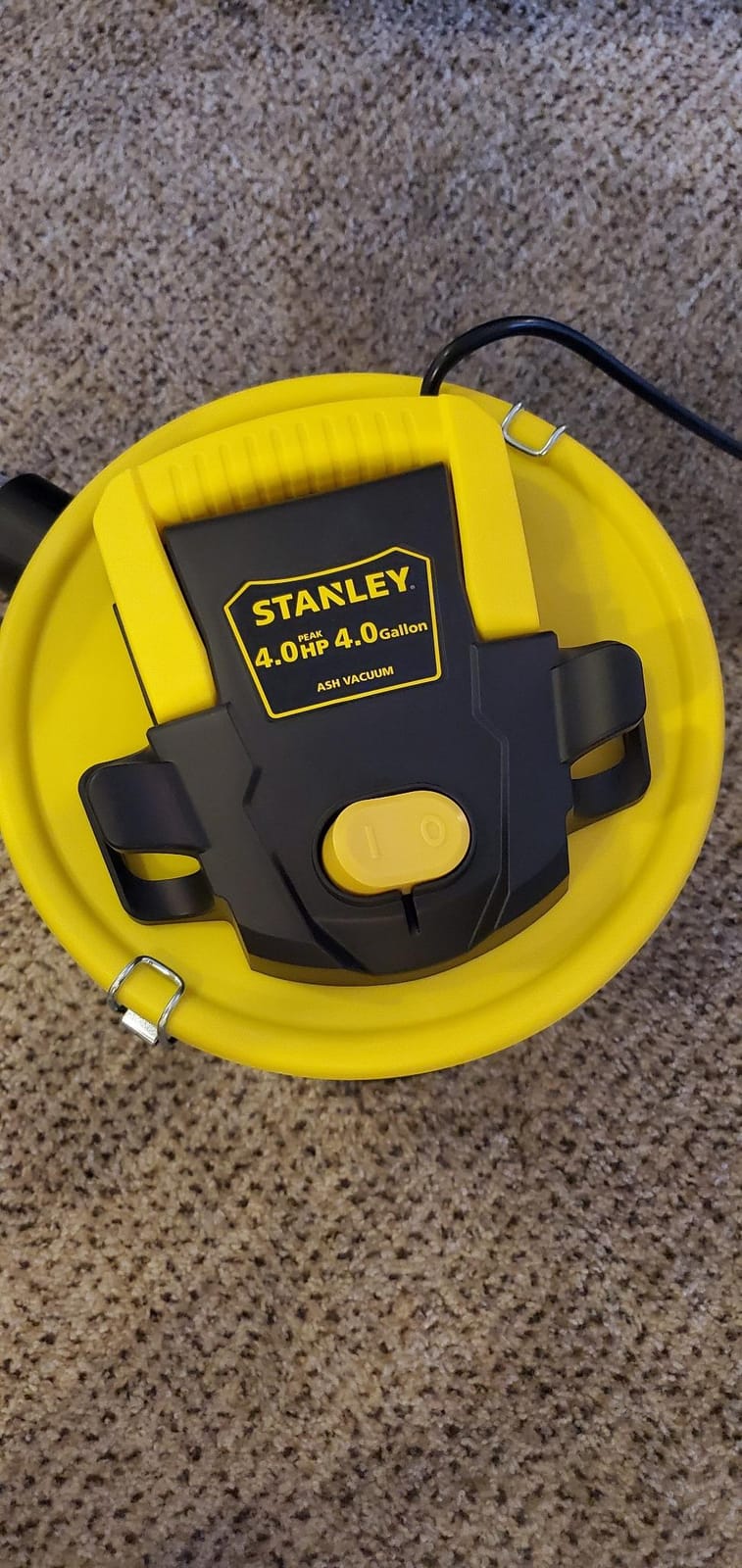 STANLEY Ash Vacuum Cleaner, Portable 4 Gallon Capacity Ash Vac Canister, Powerful 4 Peak HP Horsepower Motor, Ideal for Pellet Stoves, BBQ Grills, Wood Stoves, Fireplaces, Fire Pits, SL-18184 customer photo 1