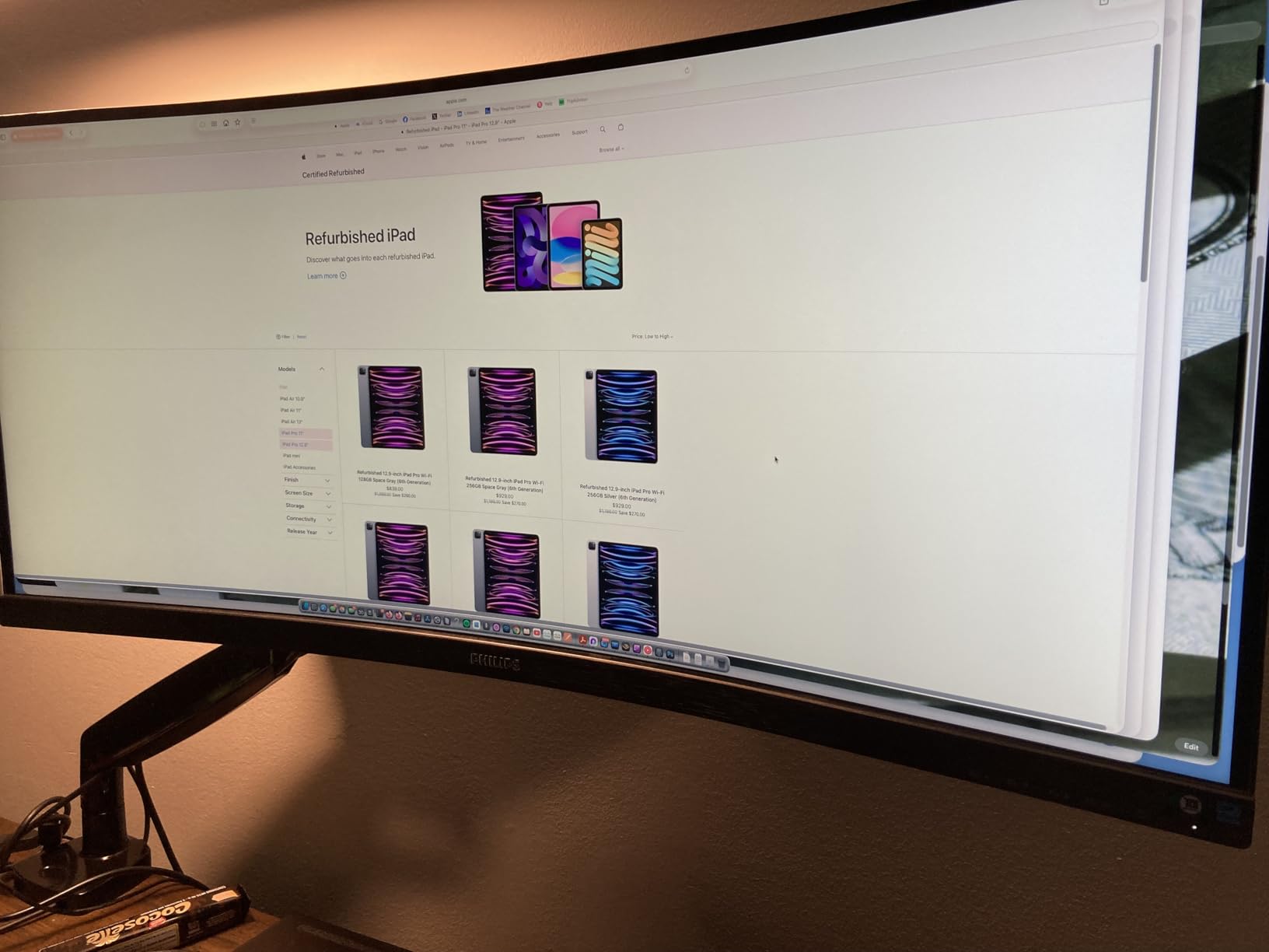 Philips 34 Inch Curved Computer Monitor UWQHD 100Hz USB-C PD VA, 346E2CUAE | 3440x1440 Monitor, HDMI, DP, USB 3.2 Hub, Built-in Speakers, Height Adjust, Adaptive Sync, 4yr Advance Replacement Warranty customer photo 1