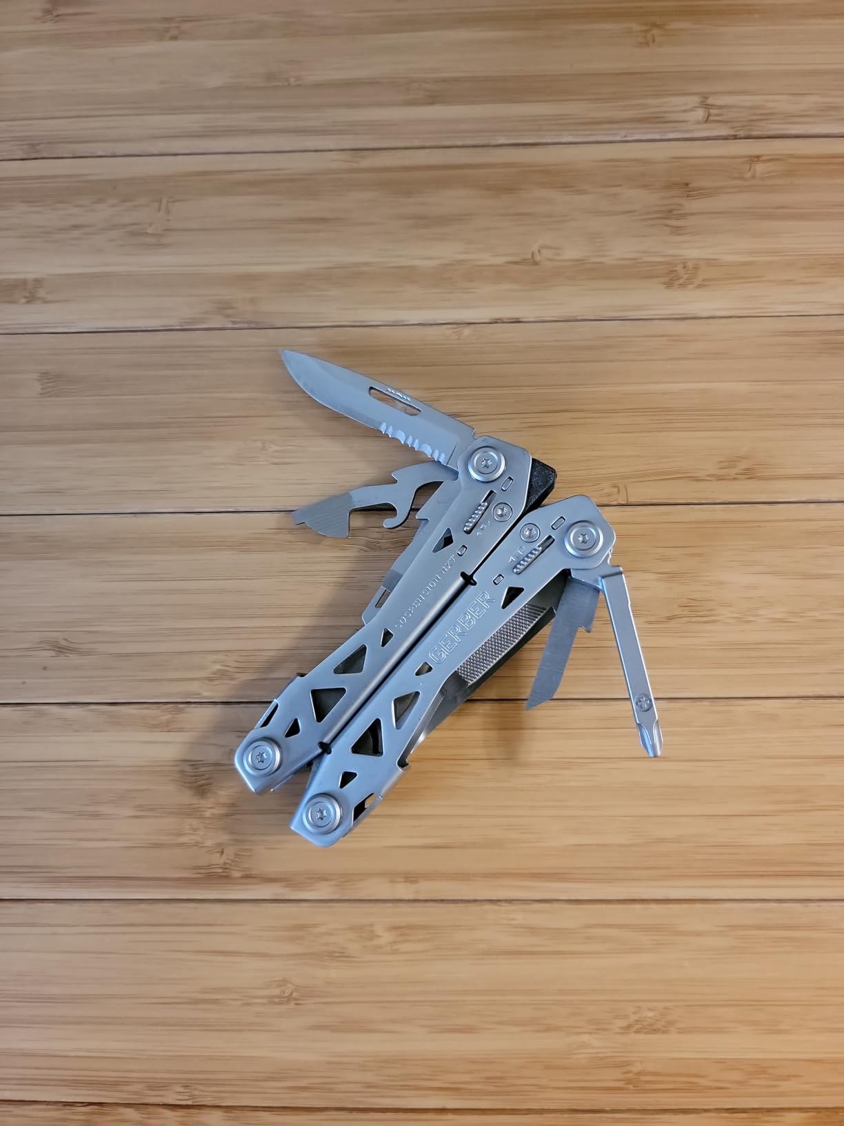 Gerber Suspension NXT 15-in-1 EDC Multitool, Pliers w/ Pocket Knife, Black | Needle nose pliers, wire stripper, 15 tools, camping/survival gear, EDC pocket clip, lightweight customer photo 1