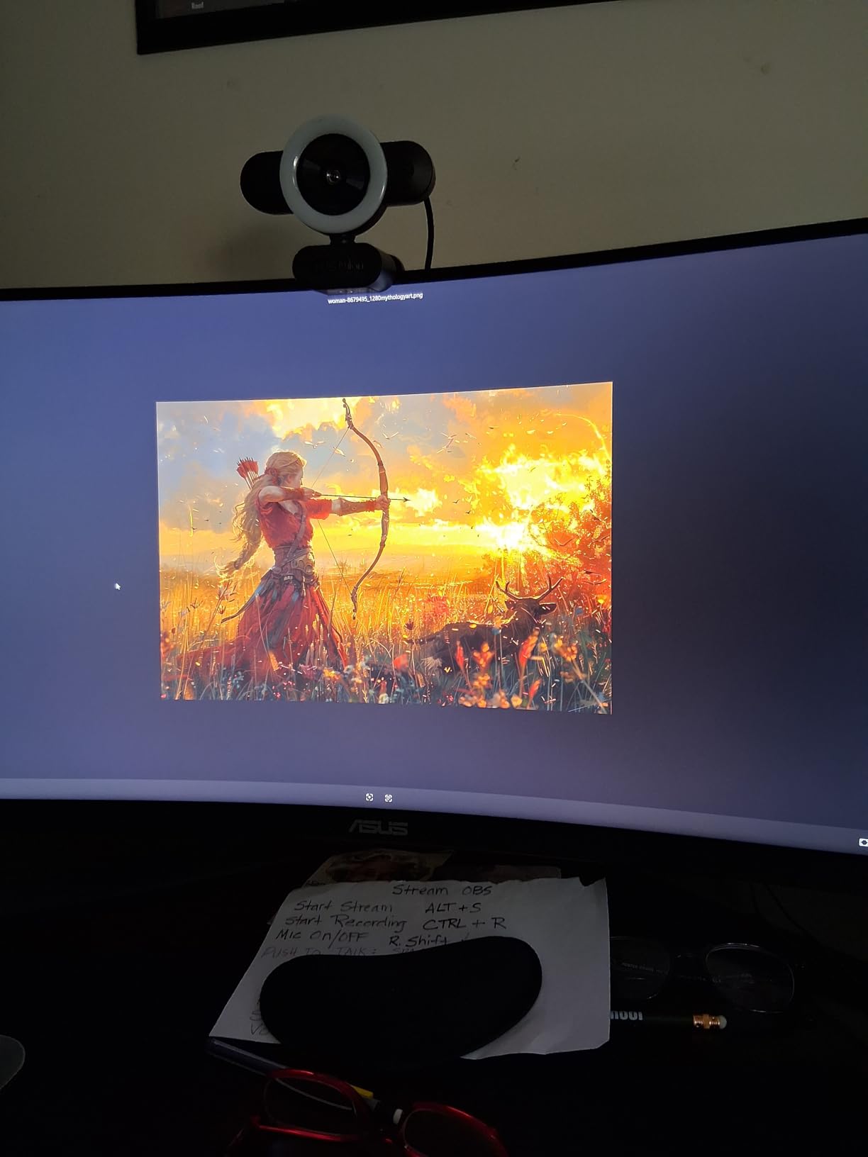 ASUS VG34VQL1B TUF 34 Inch Curved Gaming Monitor - WQHD (3440x1440), 165Hz, 1ms, Extreme Low Motion Blur, FreeSync Premium, Eye Care, Height Adjustable, DisplayHDR 400, DisplayPort, HDMI, USB customer photo 1