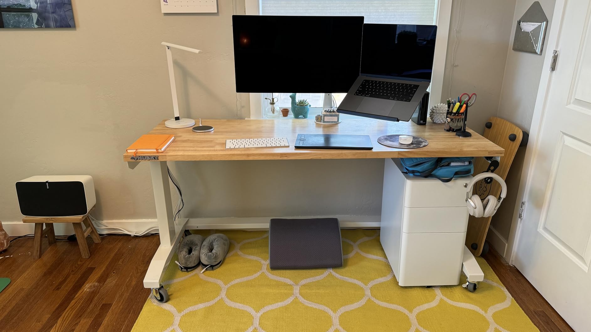 PAMO Cable Management Under Desk, Set of 2 - Black | Easy under-table mounting keeps cables organized, includes 10 cable ties for a clean and tidy office or home workspace. customer photo 1