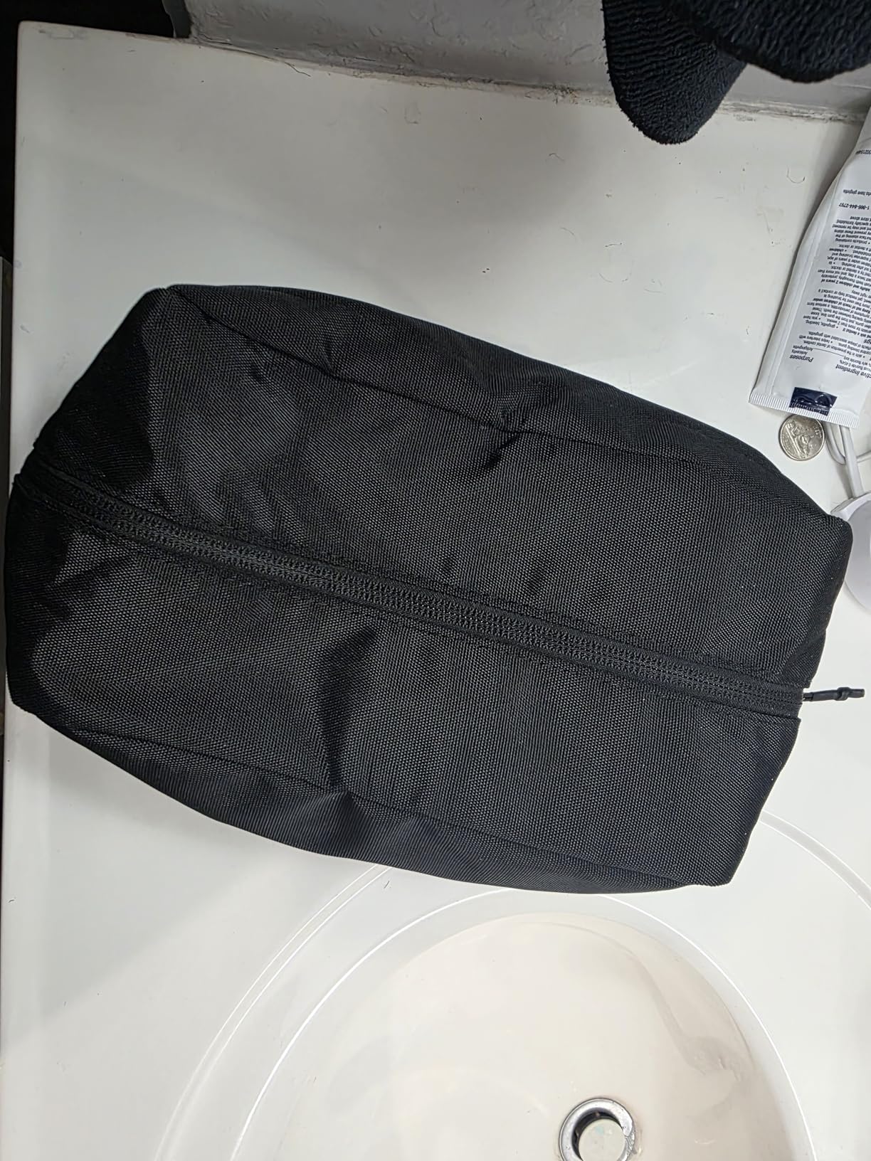 Vorspack Water Resistant Travel Toiletry Bag for Men Women - Medium & Black | Travel Bag for Toiletries, Large Capacity, Organized Compartment, Travel Essentials, Suitable for Shaving, Makeup, Cosmetics customer photo 2