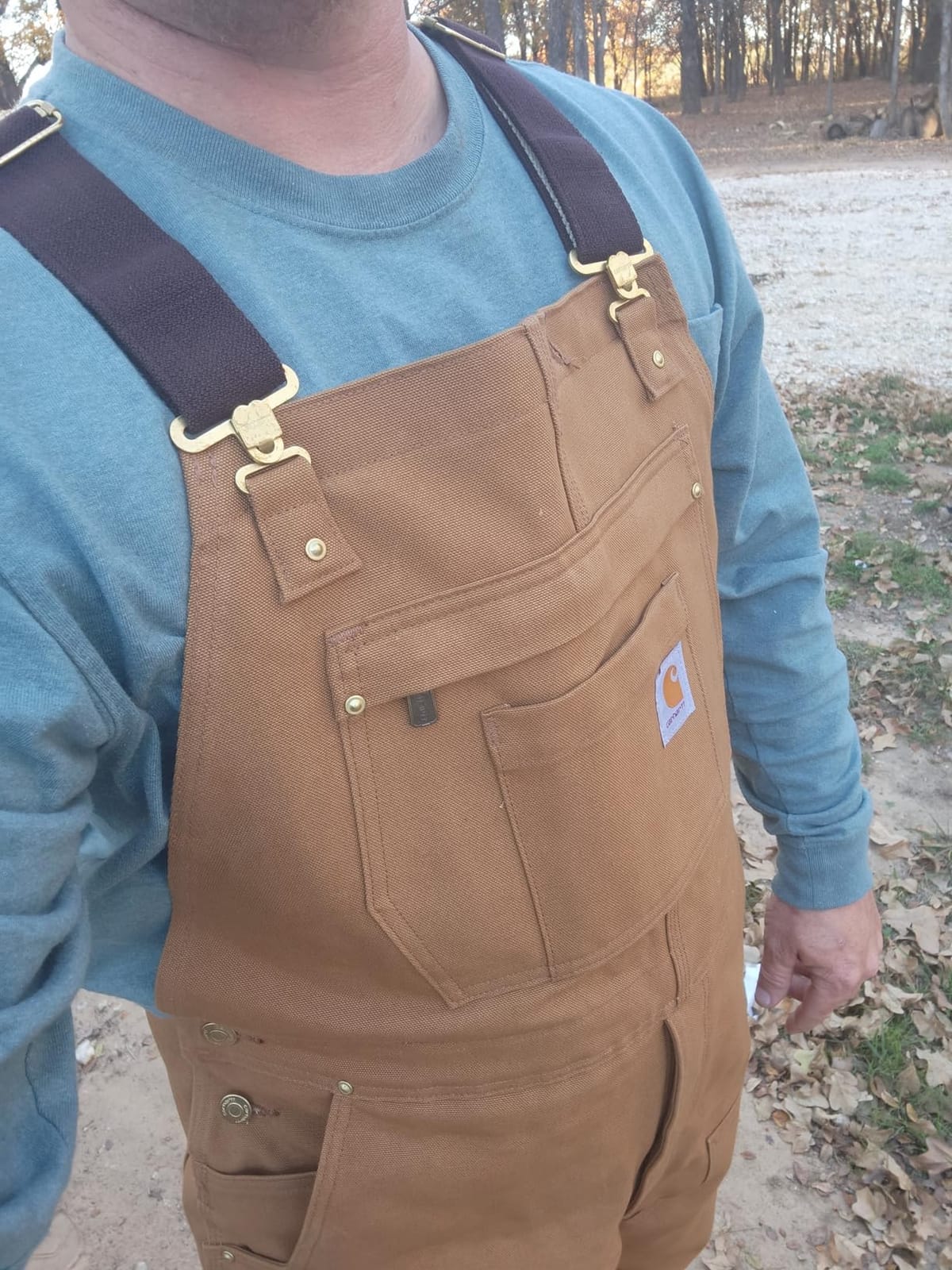Carhartt Men's Loose Fit Firm Duck Insulated Bib Overall customer photo 2