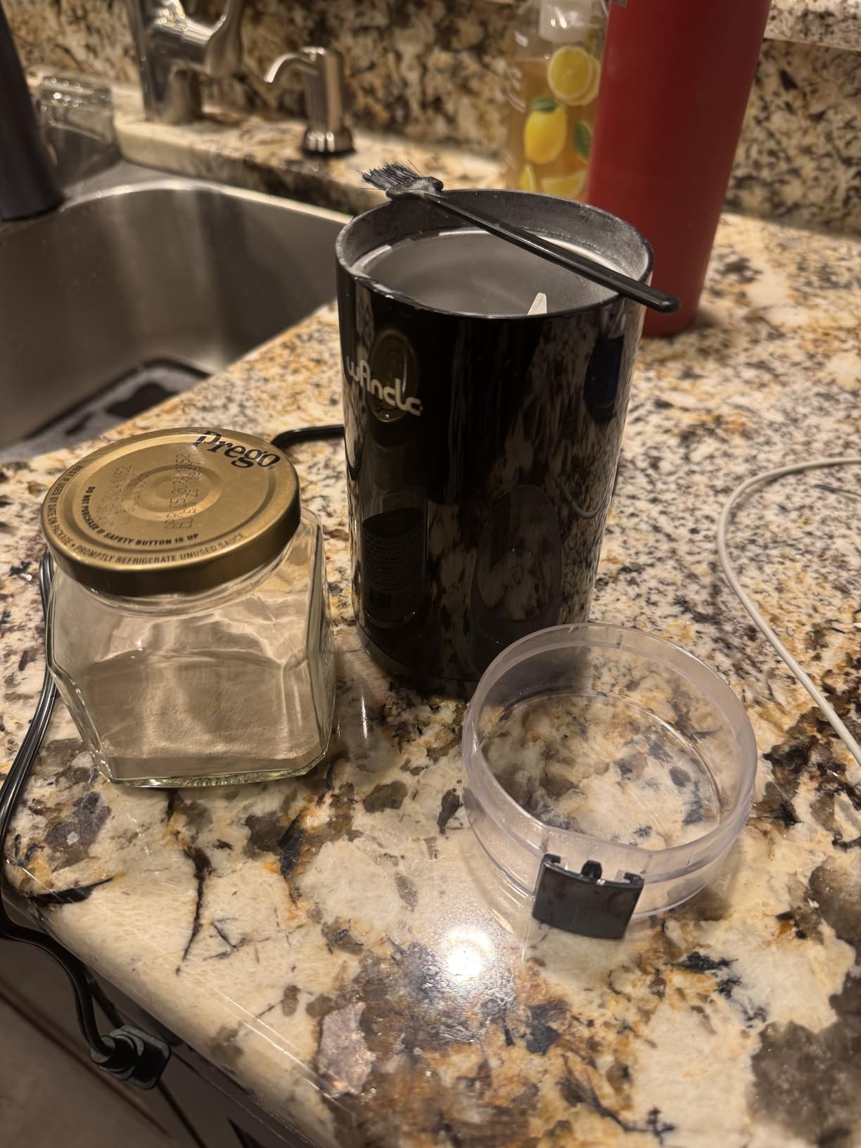 Wancle Electric Coffee Grinder, Spice Grinder, One Touch Coffee Mill for Beans, Spices and More, with Clean Brush Black customer photo 1