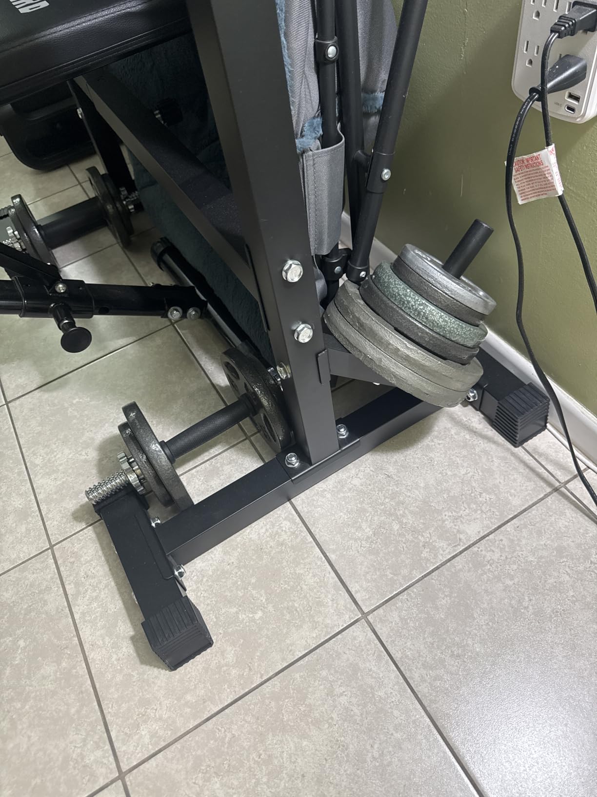 BangTong&Li Squat Rack Stand, Barbell Rack, Bench Press Rack Stand Home Gym Adjustable Weight Rack 550Lbs customer photo 2