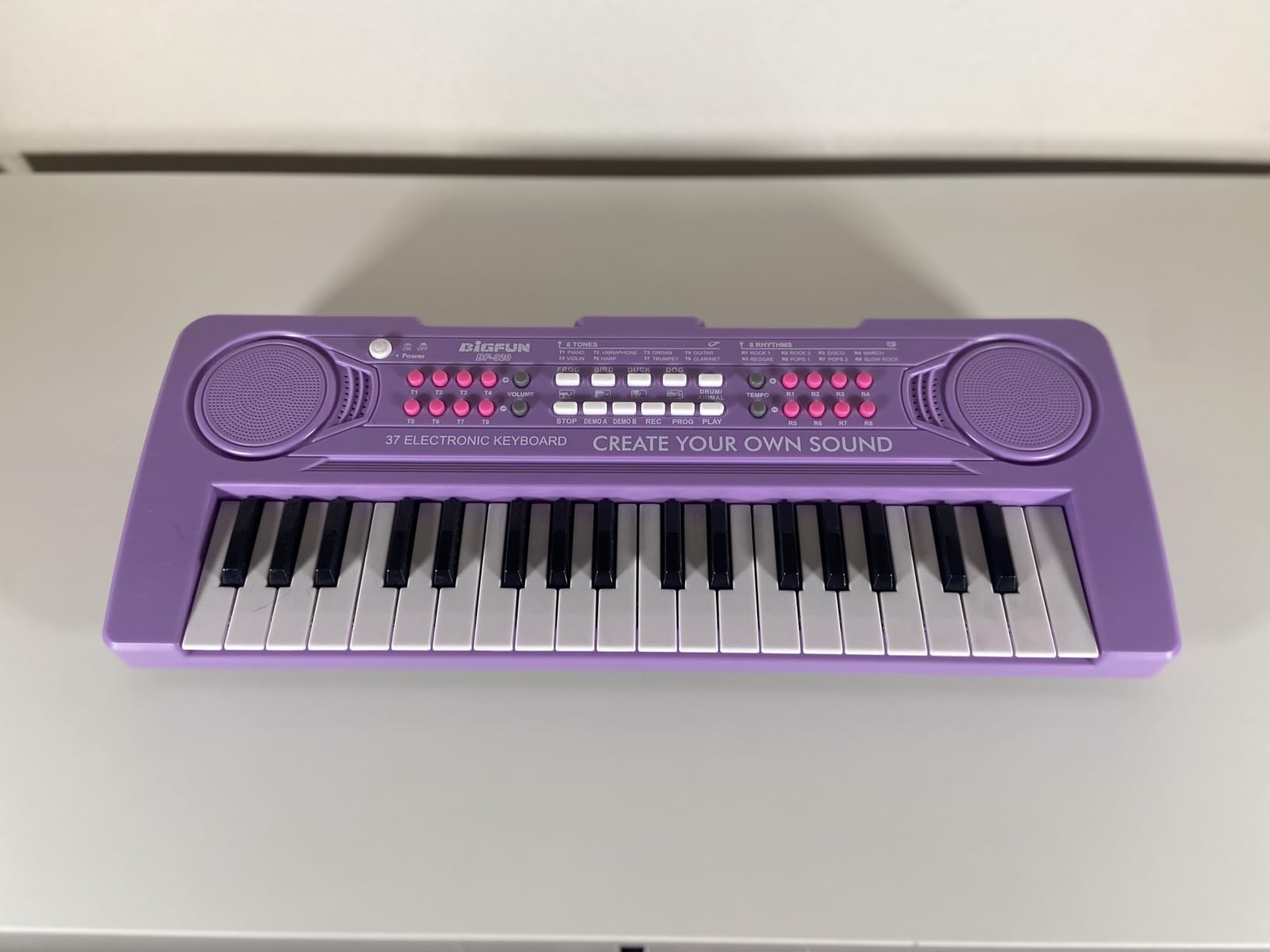 Keyboard Piano for Kids, BIGFUN 37 Keys Toddler Piano Instrument Toy - Purple customer photo 2