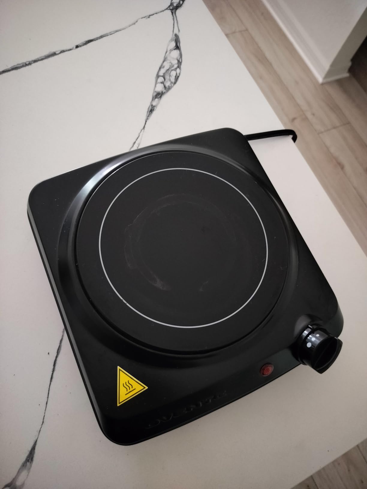 OVENTE Electric Infrared Single Burner, 1000W Hot Plate, Black BGI101B | 7