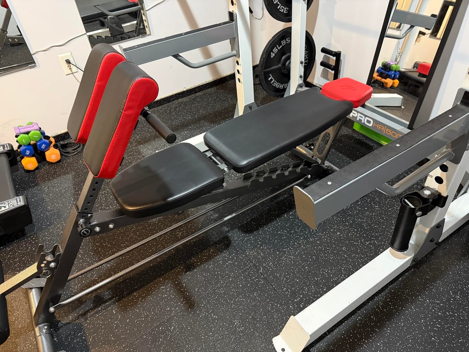 Finer Form Multi-Functional Adjustable FID Weight Bench and Roman Chair | 1,000 Lb Capacity, 23 Settings, Flat Incline Decline for Total Body Workouts, Transport Wheels, Exercise Chart Included customer photo 1