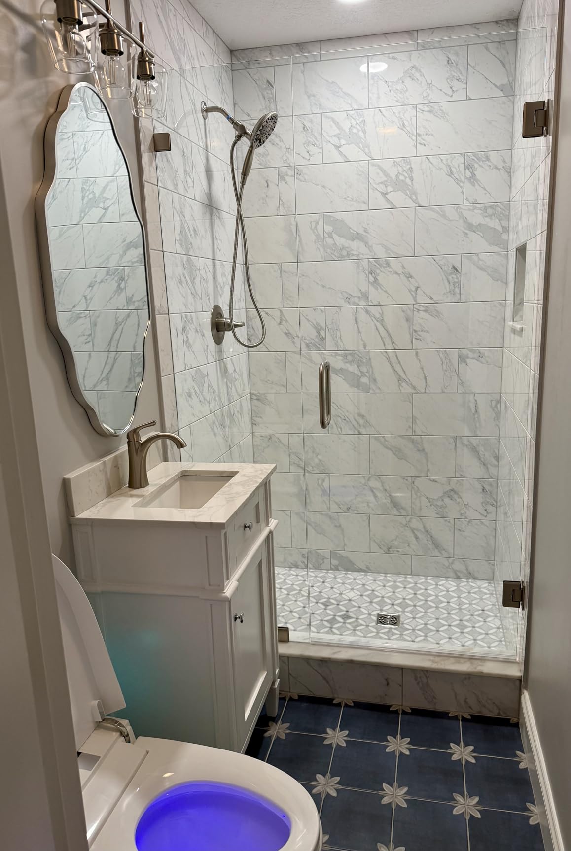 Delta Arvo 14 Series Matte Black Shower Faucet Set with In2ition 2-in-1 Dual Shower Head with HandHeld Spray Combo, Valve Trim Kit, Matte Black 142840-BL-I (Valve Included) customer photo 1