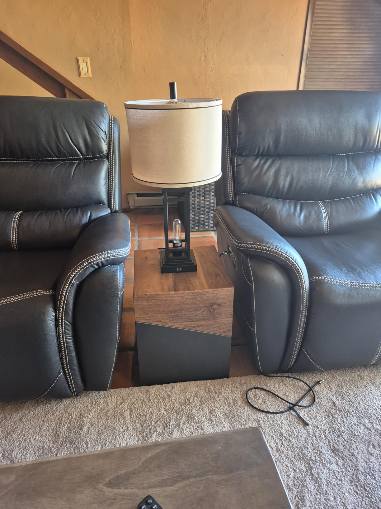 Signature Design by Ashley Trailbend Eclectic Accent End Table, Brown & Gunmetal customer photo 1