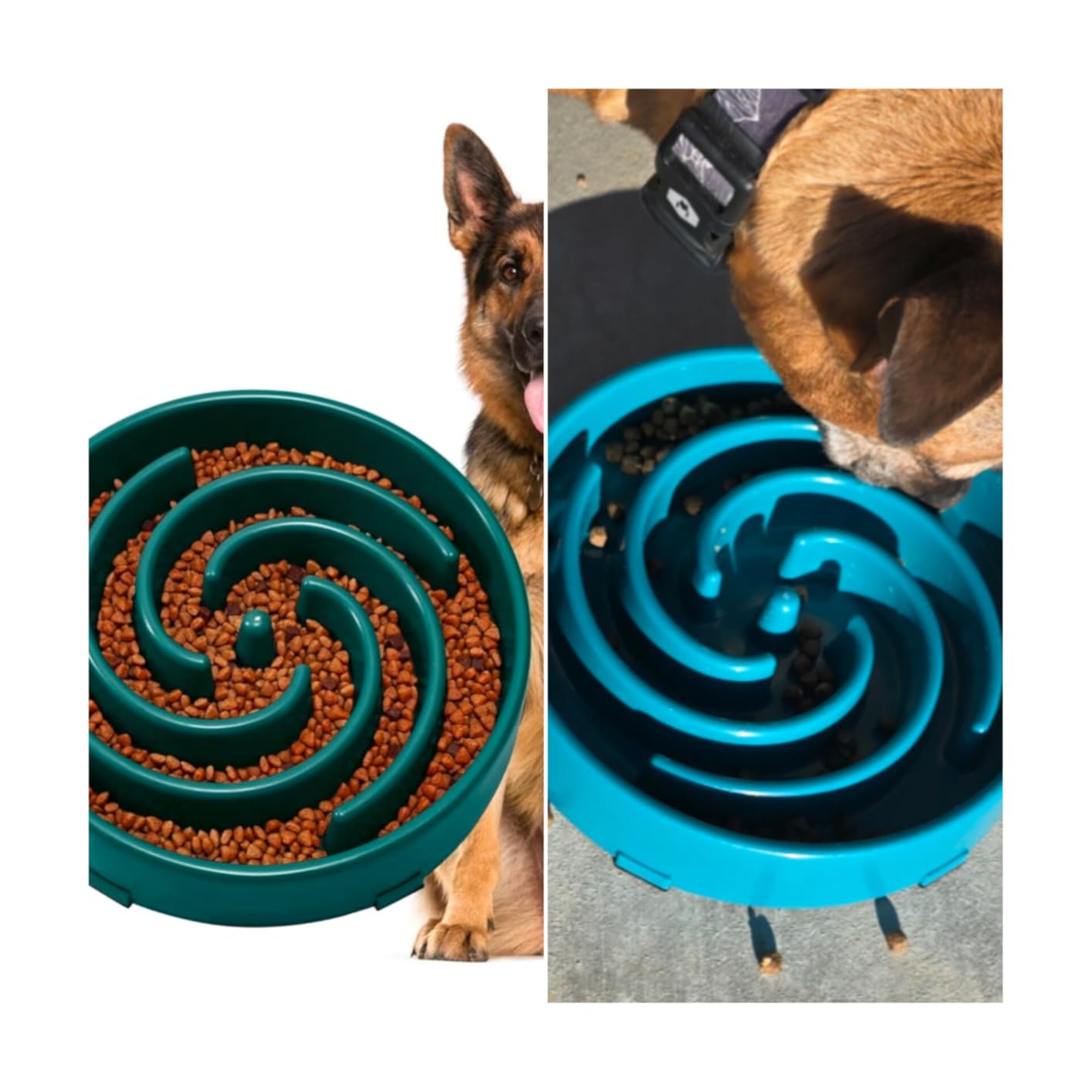 JASGOOD Slow Feeder Dogs Bowl for Large Medium Dogs, Anti-Gulping Pet Slower Food Feeding Bowls Stop Bloat, Preventing Choking customer photo 1