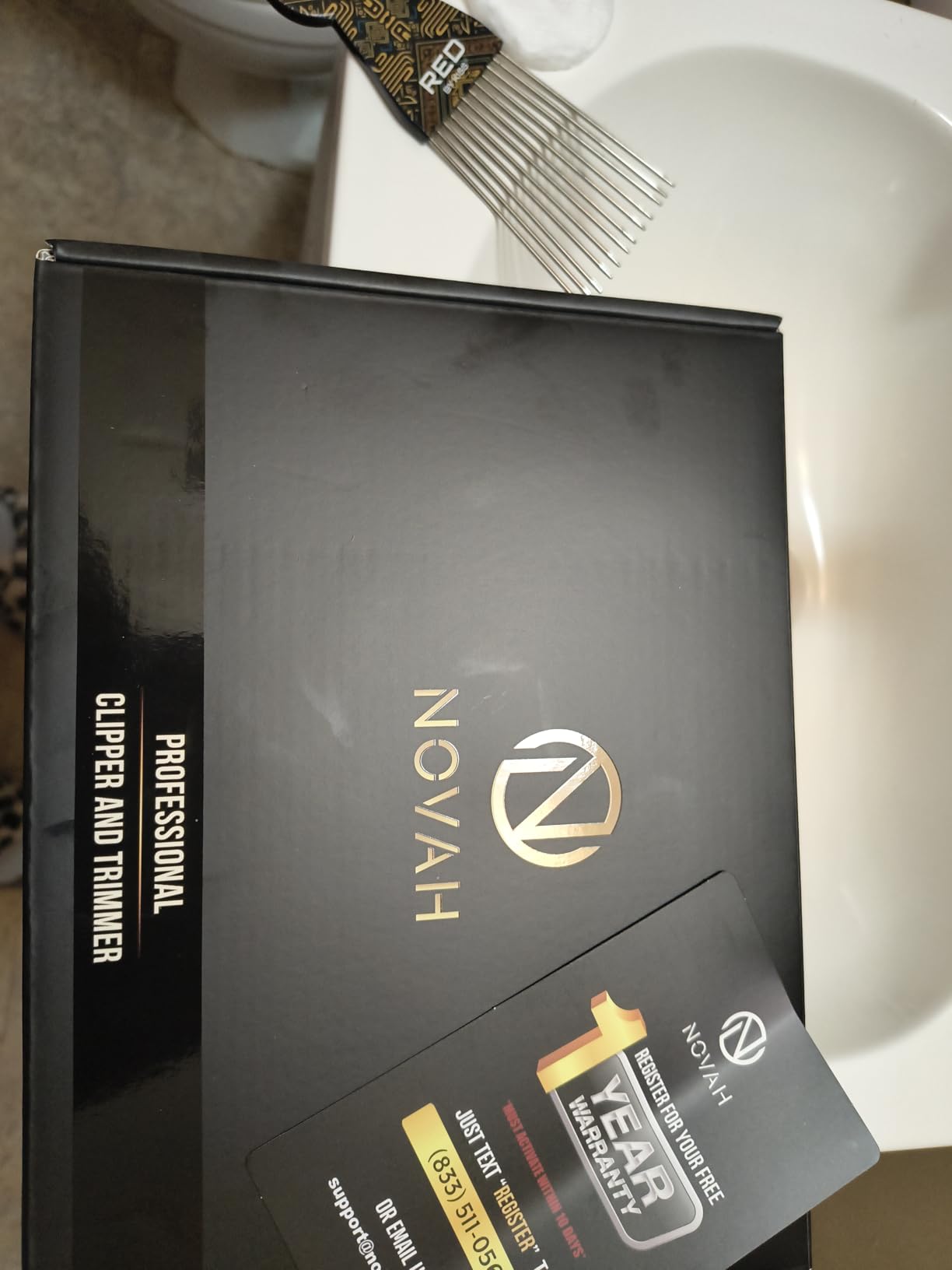 Novah Professional Hair Clippers for Men, Professional Barber Clippers and Trimmer Set, Mens Cordless Hair Clipper for Barbers Haircut Kit Fade customer photo 1