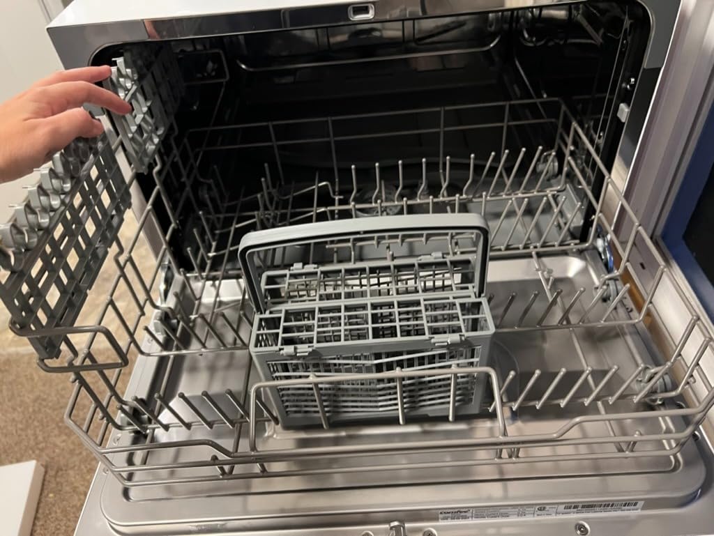 COMFEE' Countertop Dishwasher Portable, 6 Place Settings, Energy Star | 8 Washing Programs for RVs, Dorm & Apartment, Speed, Baby-Care, ECO & Glass, Quiet, White, Space-saving Design customer photo 2