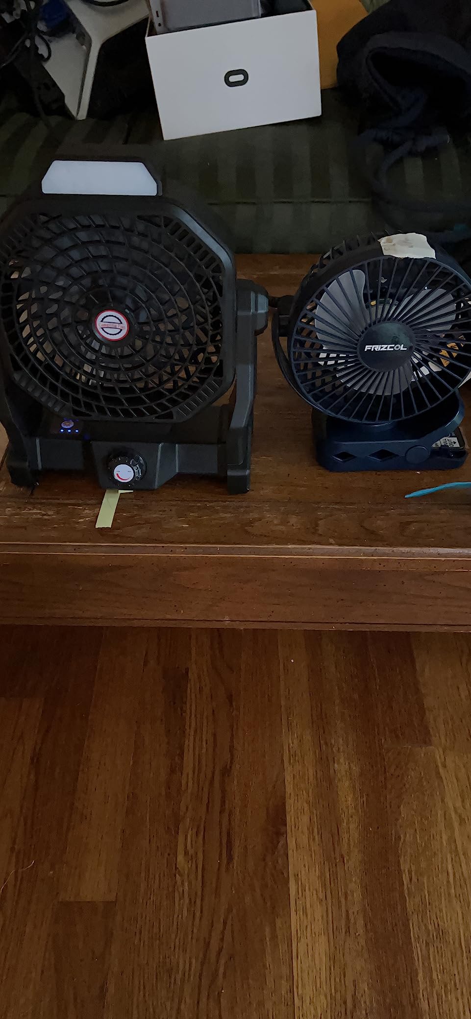 Clip on Fan, 65Hours Portable Rechargeable Fan with LED Lights/Remote/Hooks | 12000mAh Battery Powered Fan with Strong Clamp, Small Desk Fan Mini Fans for Tents Travel Outdoor Camping Golf Cart Stroller customer photo 2