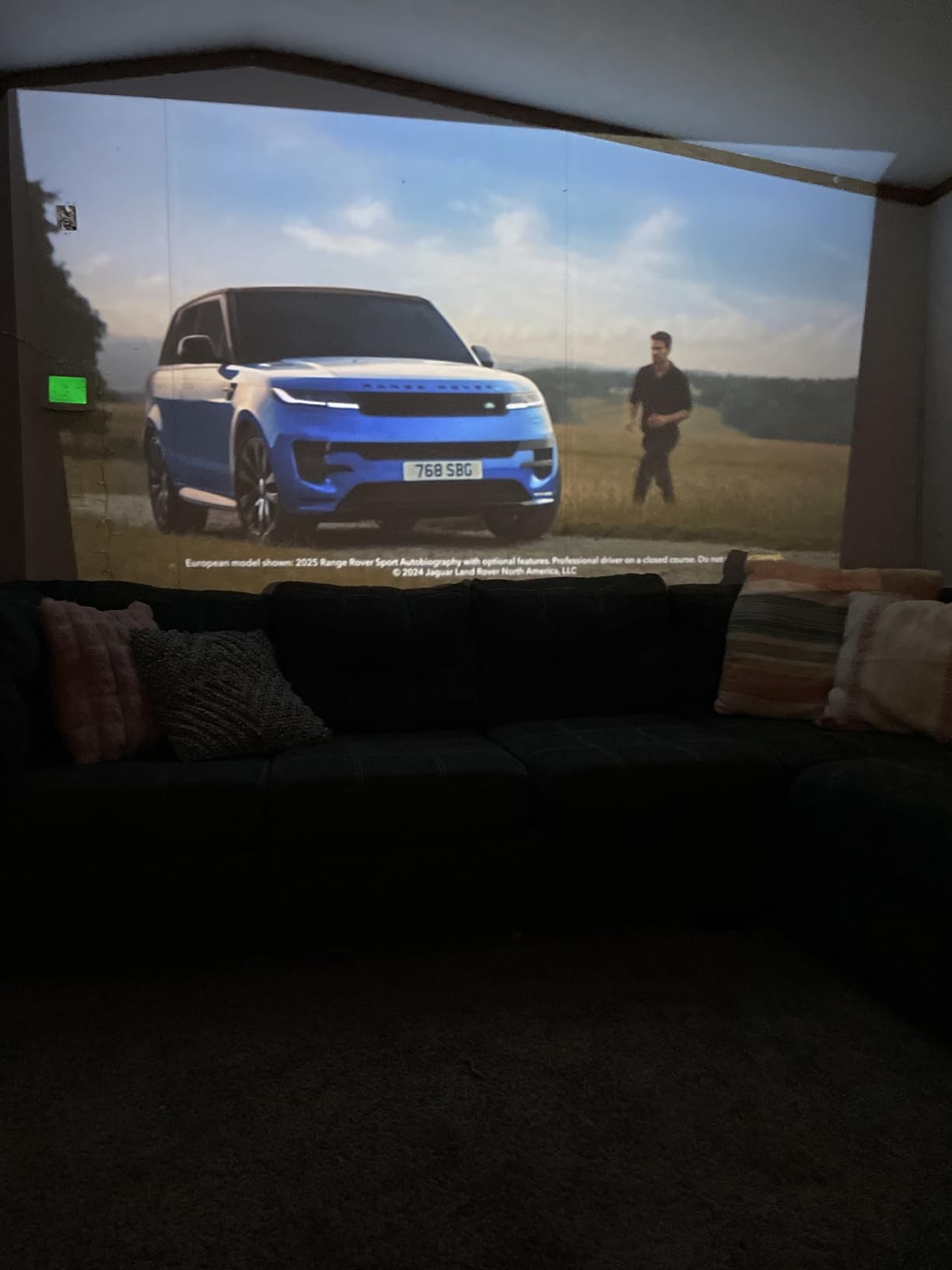 NISOO Mini Projector with WiFi and Bluetooth, 1080P Outdoor Movie Projector | 2-way Bluetooth Speaker, WiFi6, 1080P home theater, Compatible with Phone/PC/TV Stick/Roku/PS/DVD/HDMI/USB, Timer shutdown customer photo 2