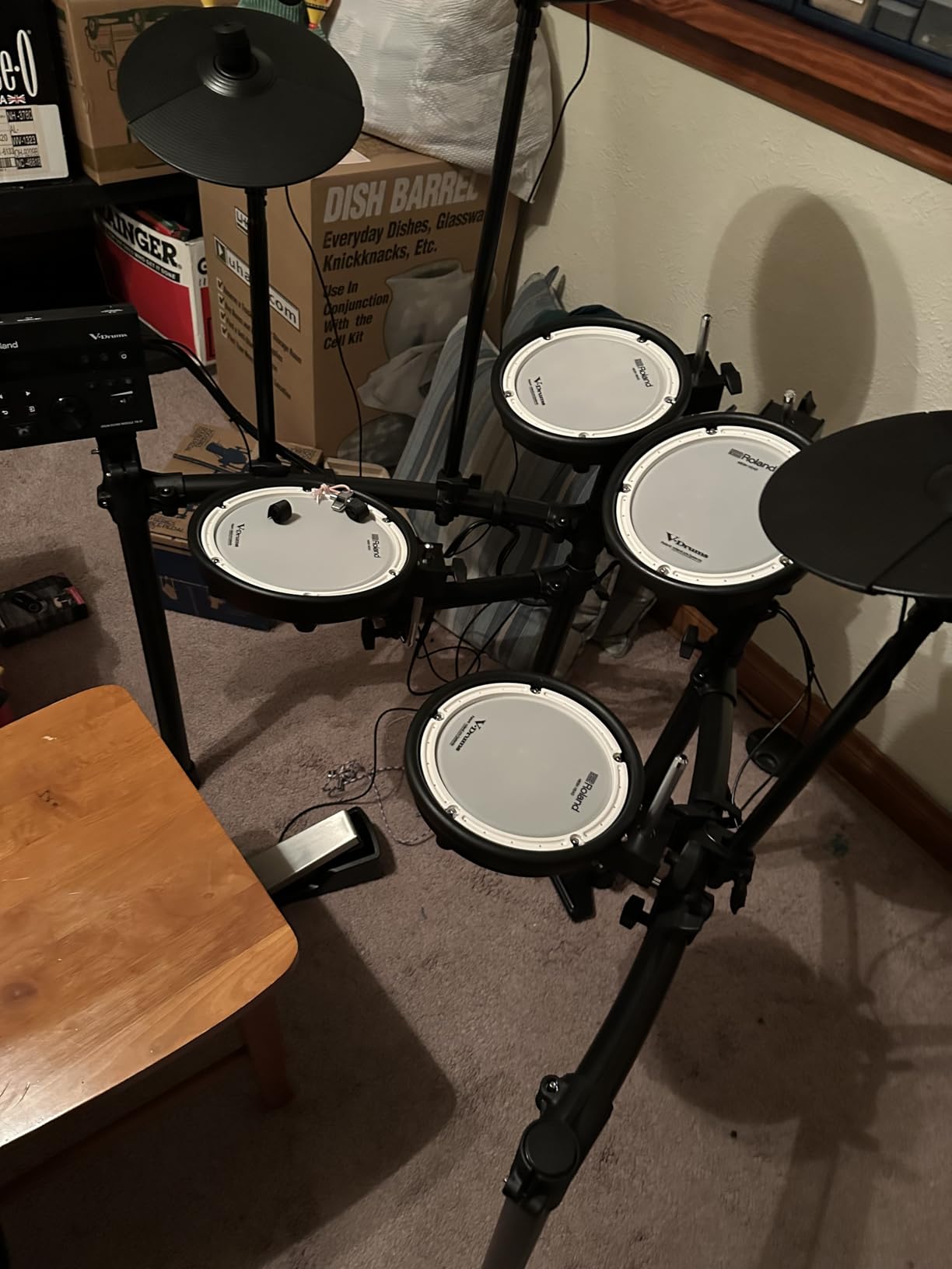 Roland TD-07DMK Electronic V-Drums Kit - Legendary Double-Ply All Mesh Head kit with superior expression and playability - Bluetooth Audio & MIDI - 40 FREE Melodics Lessons | Td-07 Module, Pdx-8 Snare, 3× Pdx-6a Toms, Kd-2 Kick, Cy-5 Cymbals, Bluetooth and USB, 25 Presets, 40 Free Melodics Lessons customer photo 1