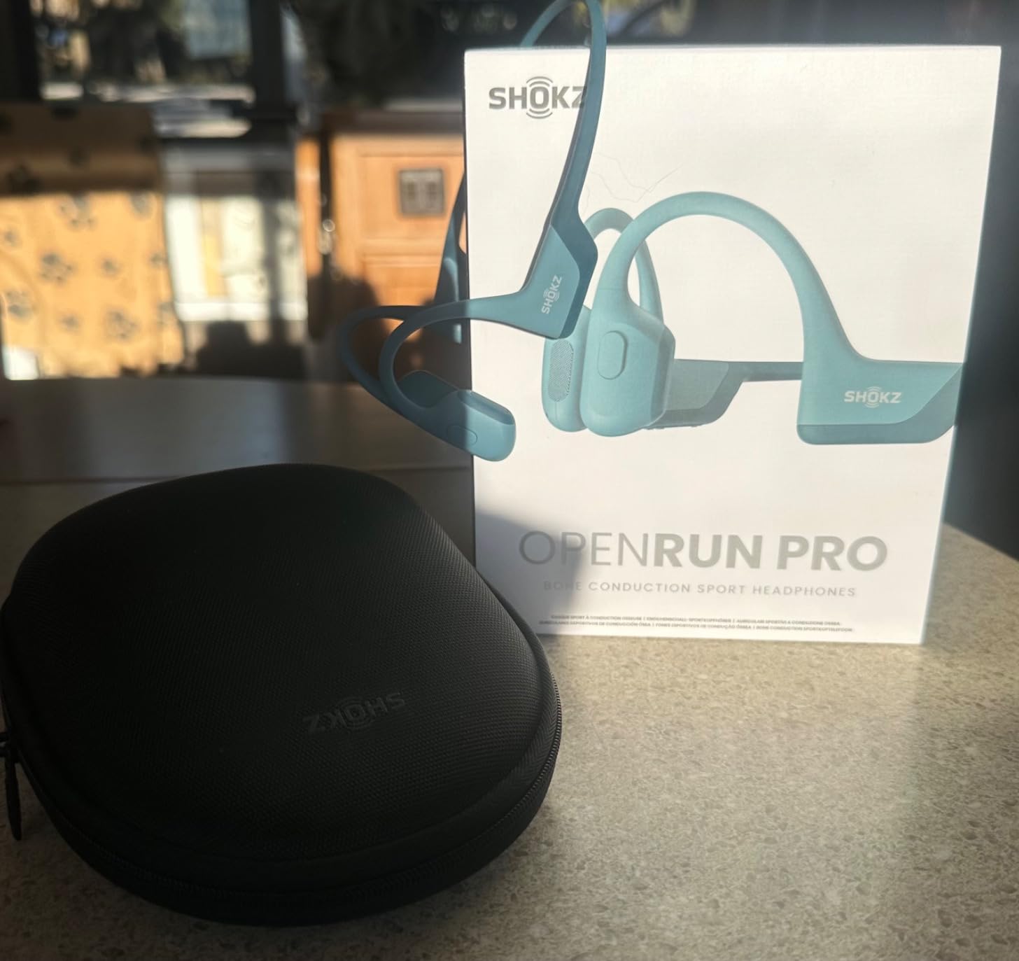 SHOKZ OpenRun Pro - Open-Ear Bluetooth Bone Conduction Sport Headphones - Sweat Resistant Wireless Earphones for Workouts and Running with Premium Deep Base - Built-in Mic customer photo 1