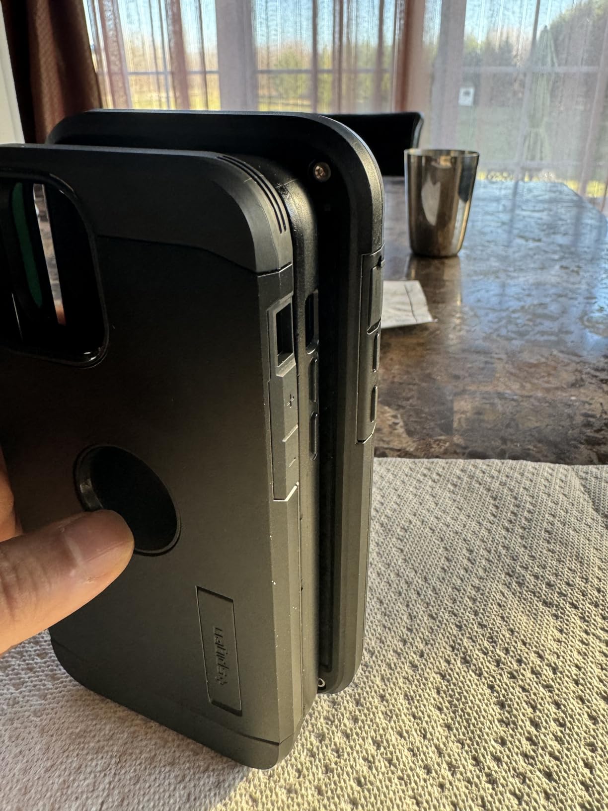 Pelican Shield Series - iPhone 13 Pro Max Case/iPhone 12 Pro Max Case [21ft Military Grade Drop Protection] [Wireless Charging Compatible] Protective Cover with Belt Clip Holster Kickstand - Black customer photo 2