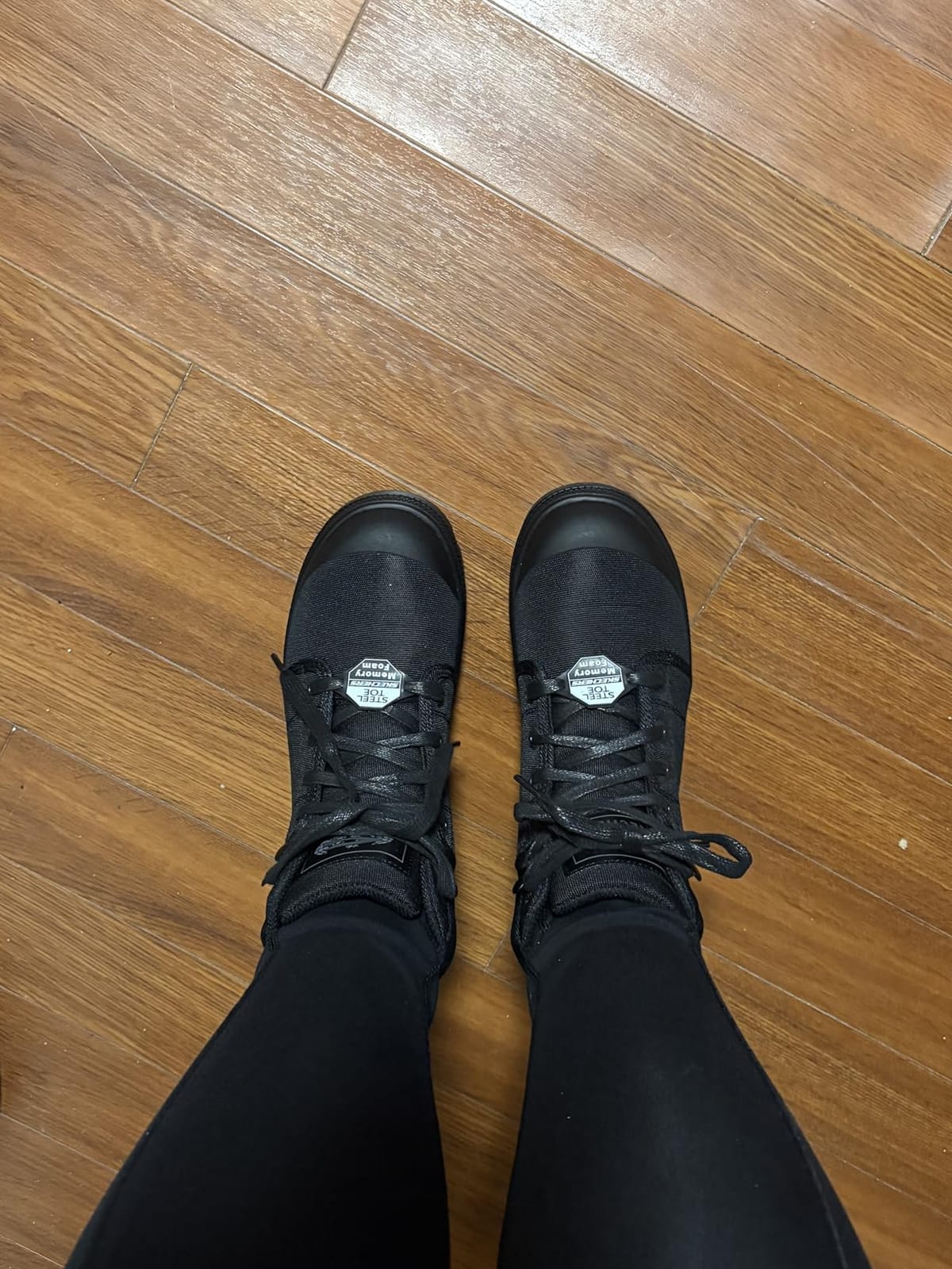 Skechers Women's Rotund Darragh Work Lace-Up Safety Toe Boots | Work, Steel Toe, Electrical Hazard, Slip Resistant, Air-Cooled Memory Foam customer photo 1