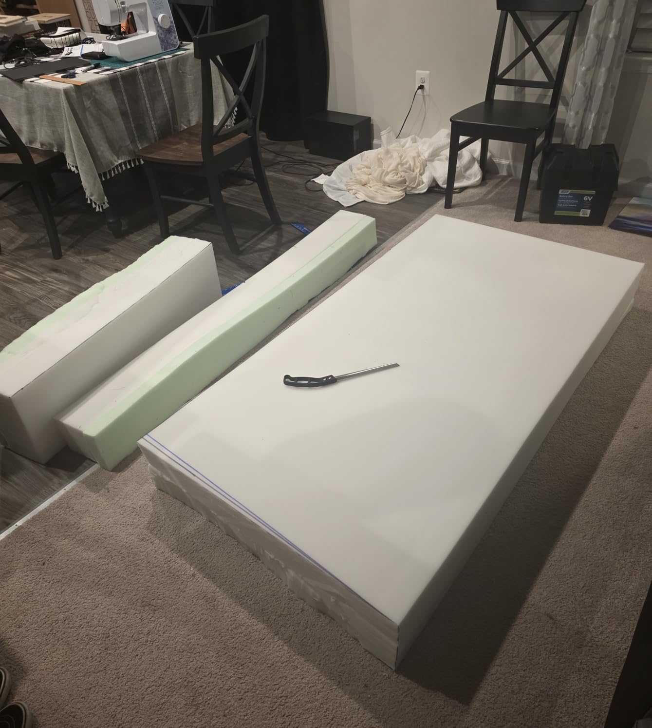 FDW | 8 Inch Queen Mattress | Medium Firm | Gel Memory Foam | White | Dual Construction | Pressure Relief, Cooling Foam, Removable and Washable Cover | Bed in a Box, CertiPUR-US Certified customer photo 2