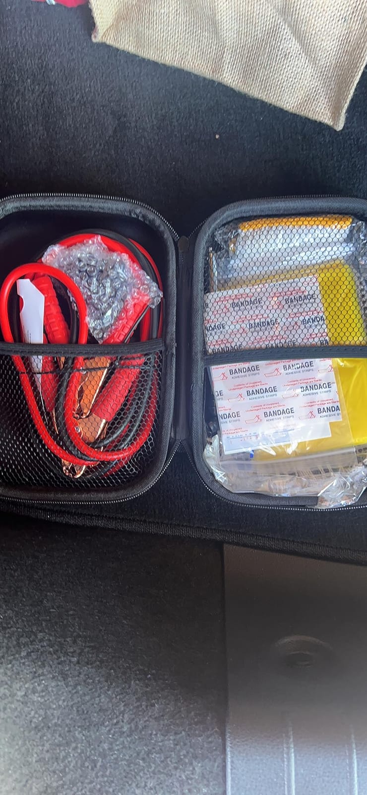Car Emergency Kit with Battery Jumper Cables, Black | Car Accessories for Men or Women, Automotive Safety Kit for Car, Vehicle, Truck or SUV, Gifts for Men or Him customer photo 2