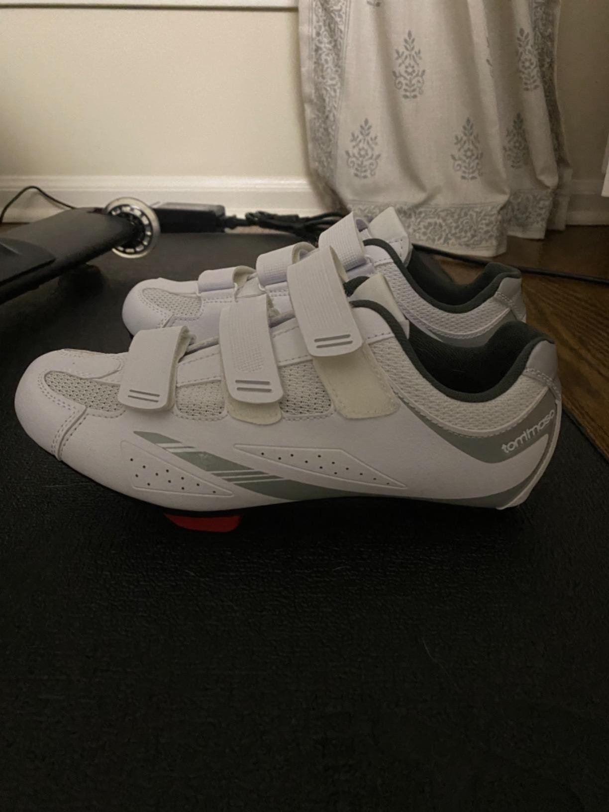 Tommaso Pista SPD & Peloton Shoes for Women-2 in 1-Fit for Peloton, Spin & Indoor Bikes-Install Your Own Delta or SPD Cleats Essential Bike Accessories for Cyclebar & Soulcycle customer photo 2