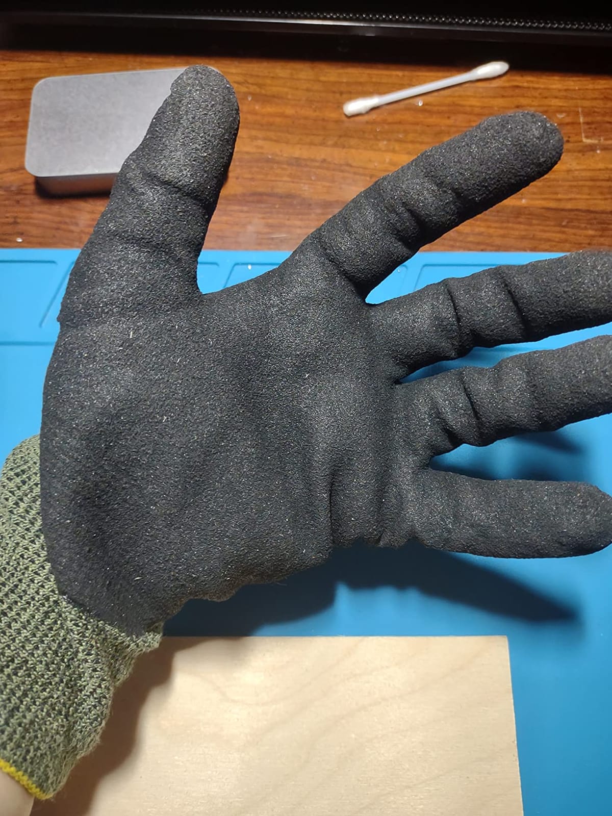 Ergodyne ProFlex 7042 Cut Resistant Work Gloves, ANSI A4, Contact Heat Resistant, Sandy Nitrile Coated Palms, 18g Aramid customer photo 2
