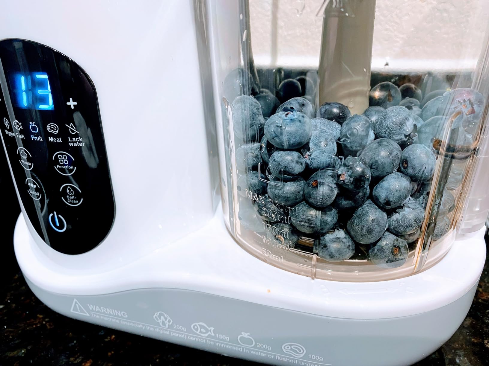 BEAR 2024 Baby Food Maker, One-Step & Easy to Use, Smart Touchscreen, White | All-in-One Homemade Baby Food Maker for Healthy Feeding, LED Display Panel, Auto-Cooking and Self-Cleaning Function customer photo 2