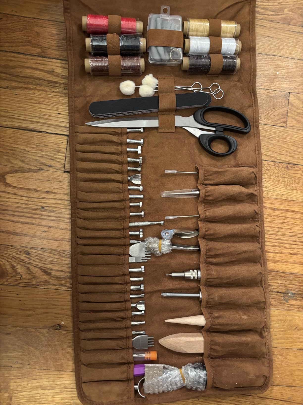 TLKKUE Leather Working Tools Leather Craft Tools for Carving Stamping customer photo 2
